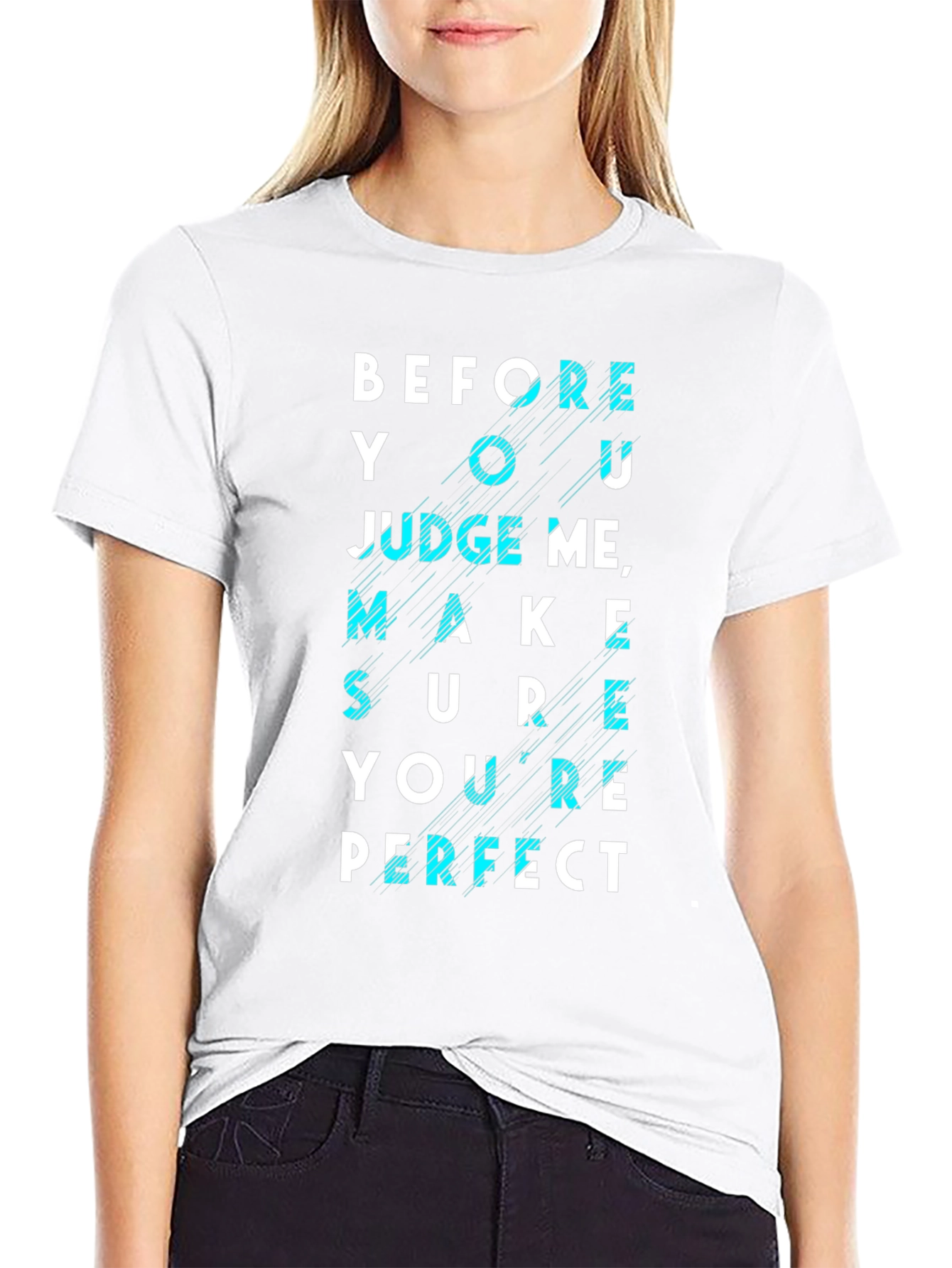 Before You Judge Me Graphic Tee - Black