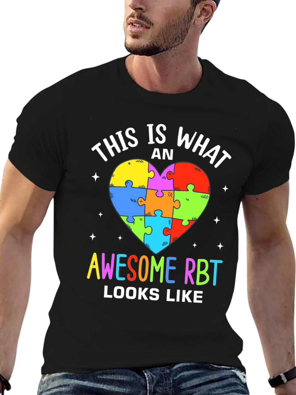 Awesome RBT Puzzle Heart T-Shirt