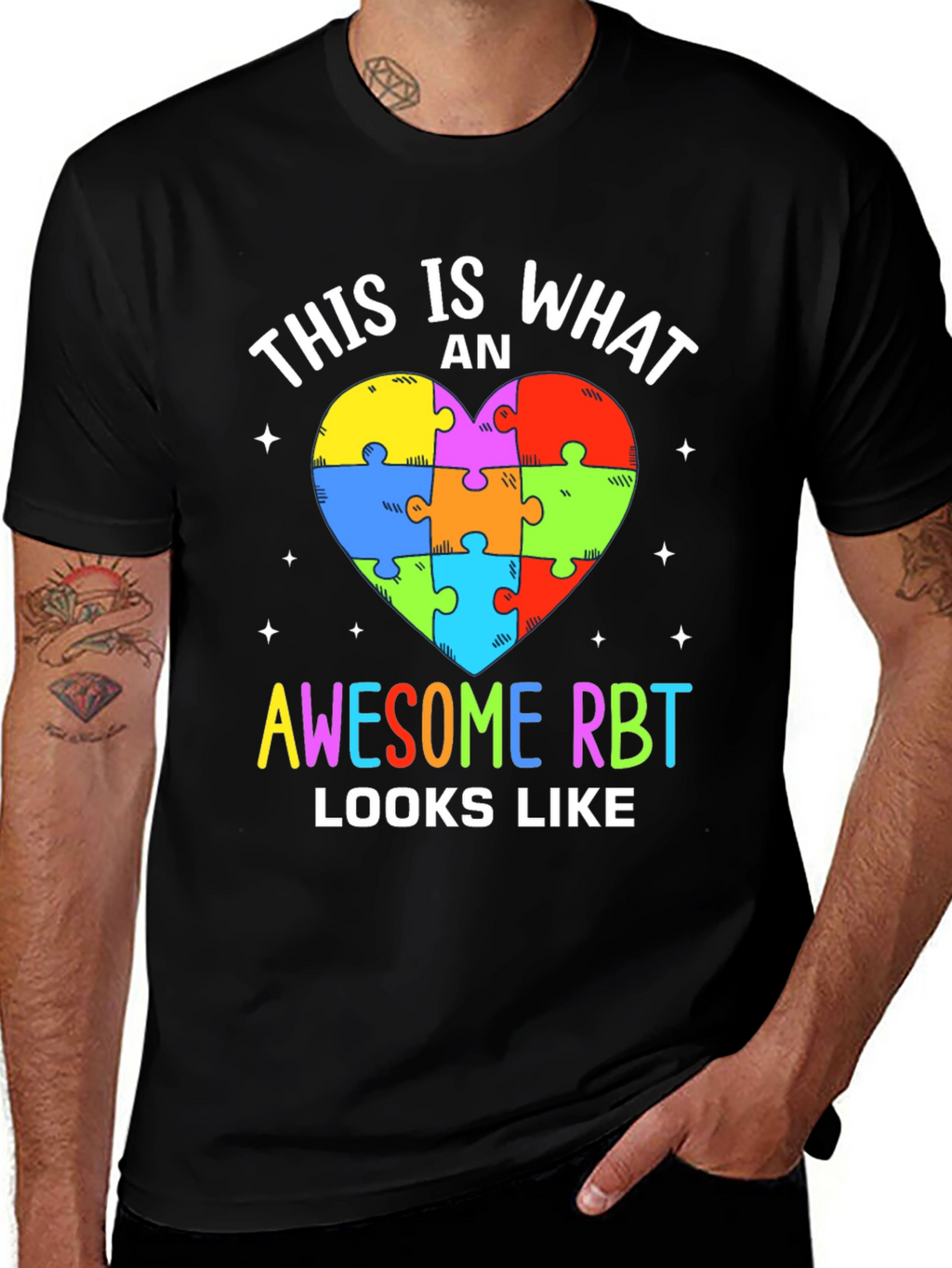 Awesome RBT Puzzle Heart T-Shirt