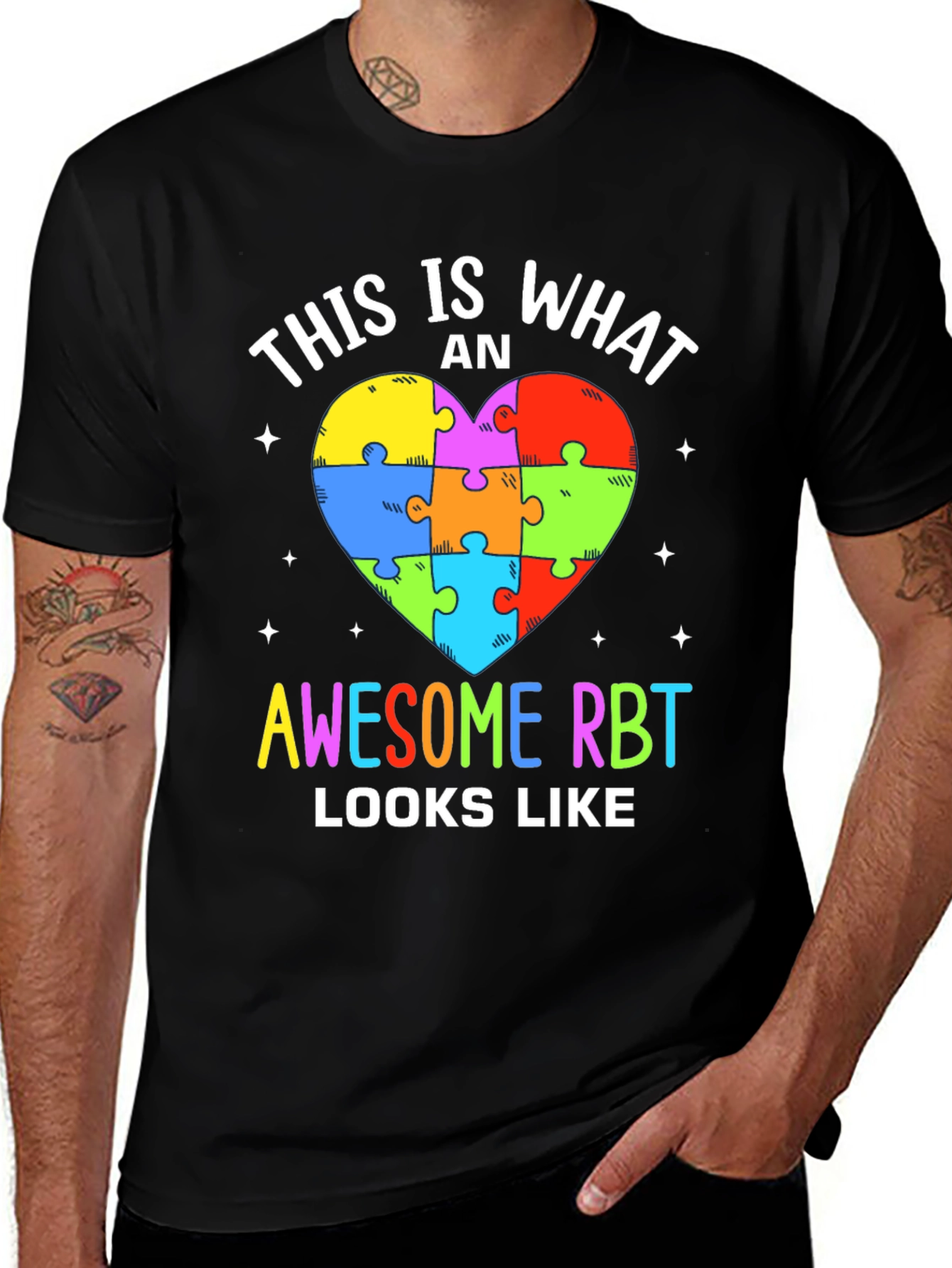 Awesome RBT Puzzle Heart T-Shirt