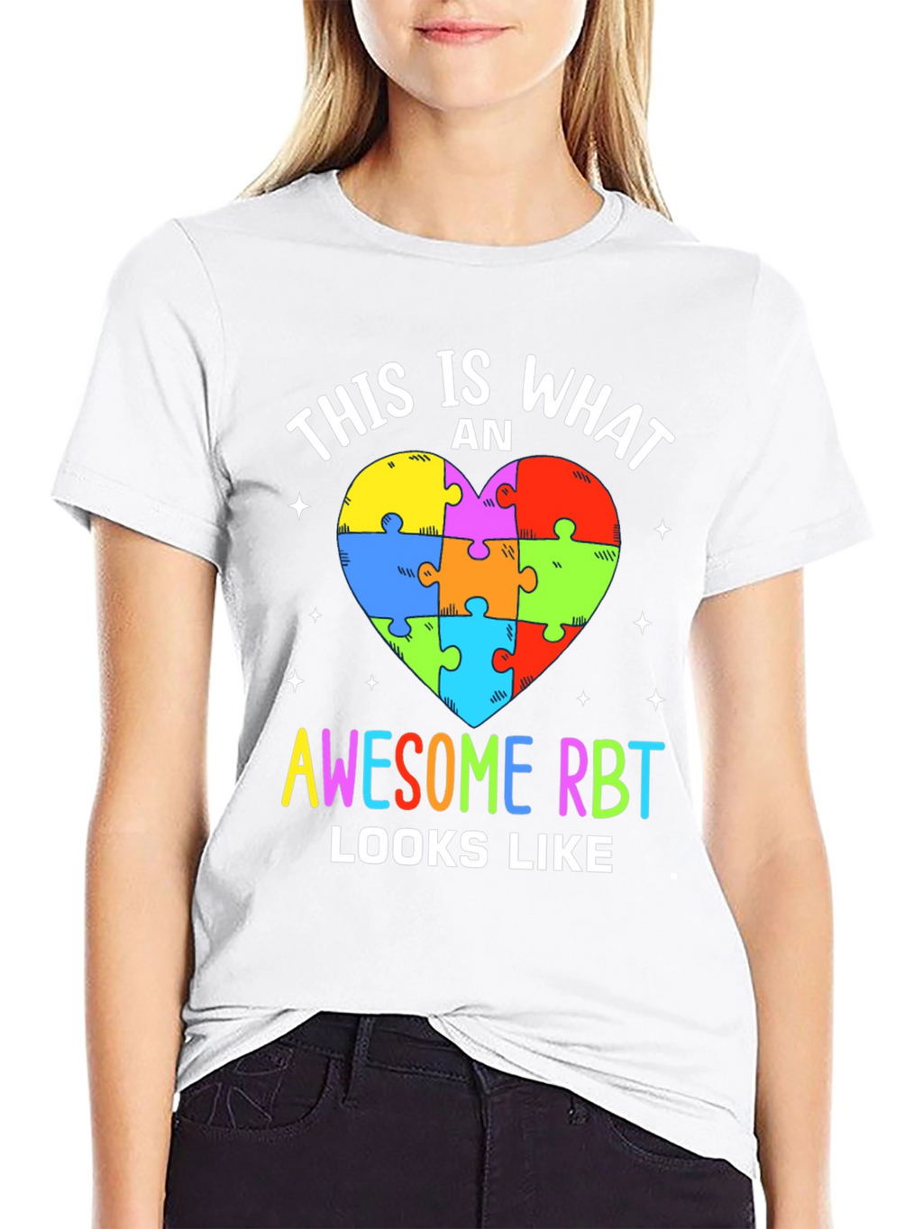 Awesome RBT Puzzle Heart T-Shirt