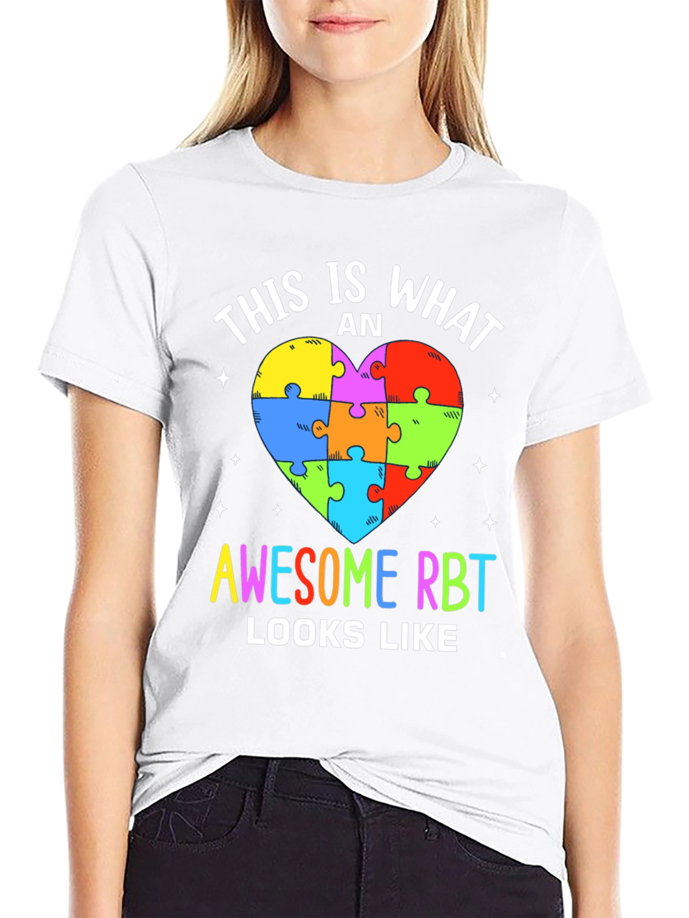 Awesome RBT Puzzle Heart T-Shirt