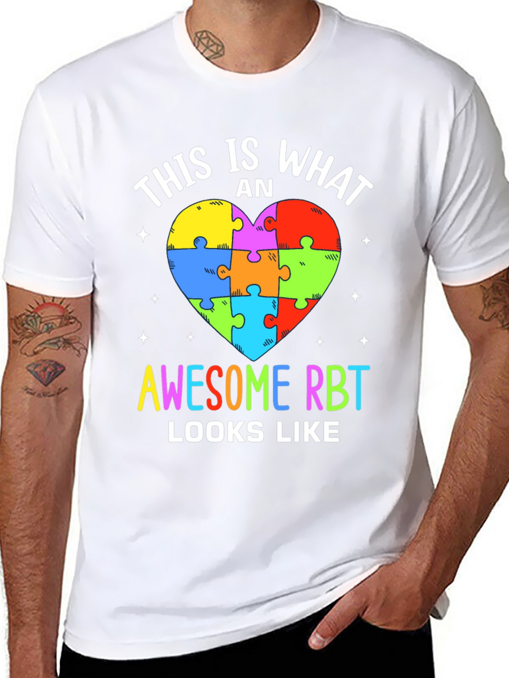 Awesome RBT Puzzle Heart T-Shirt