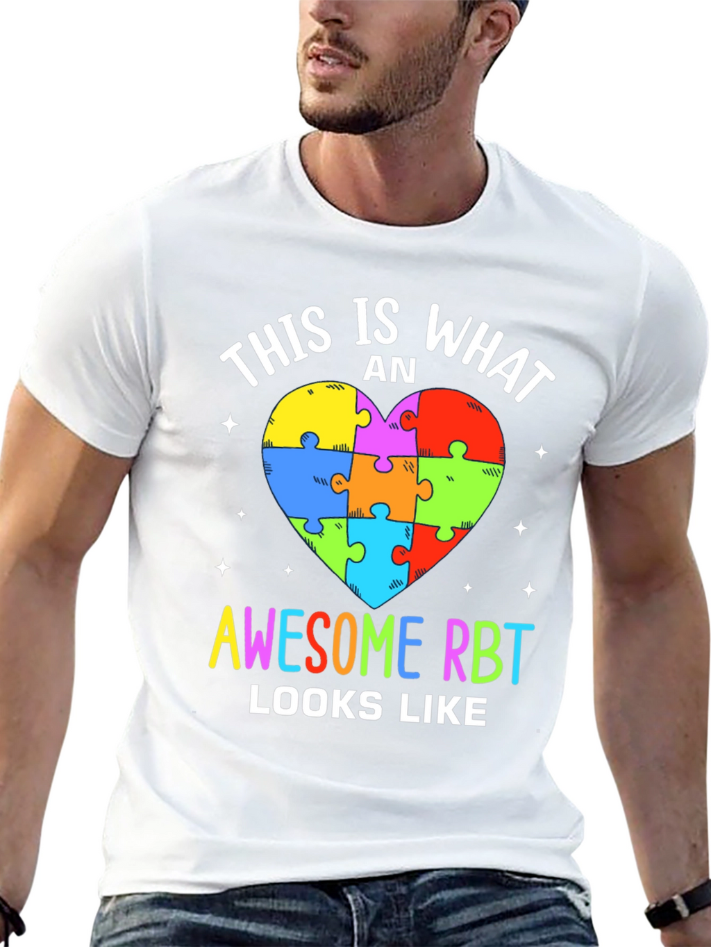 Awesome RBT Puzzle Heart T-Shirt
