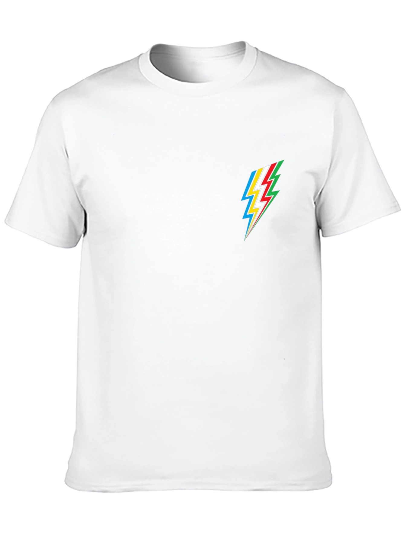 Cool Black Tee with Lightning Bolt Design