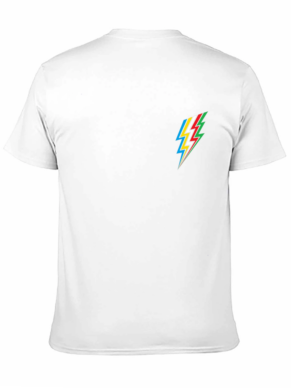 Cool Black Tee with Lightning Bolt Design
