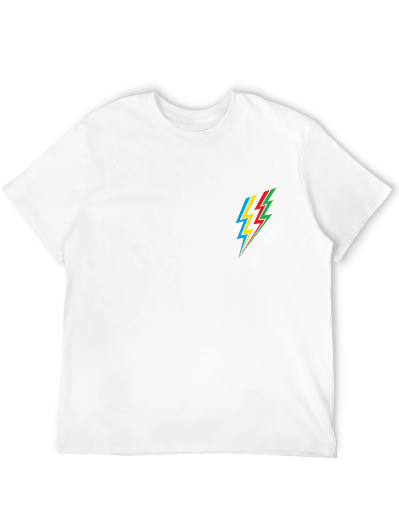 Cool Black Tee with Lightning Bolt Design