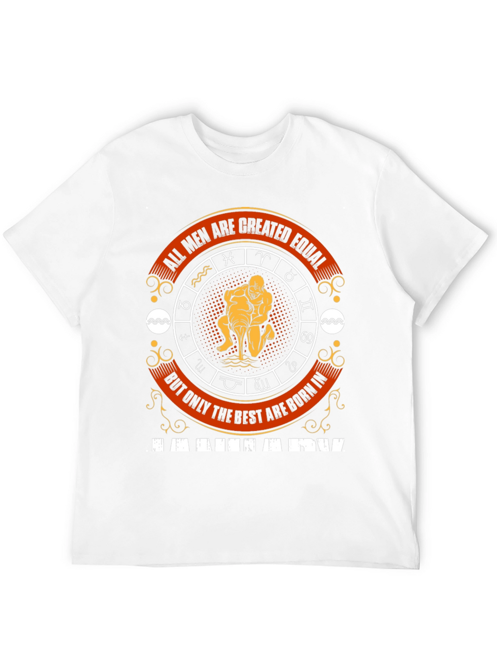 Aquarius Zodiac Sign Mens T-Shirt