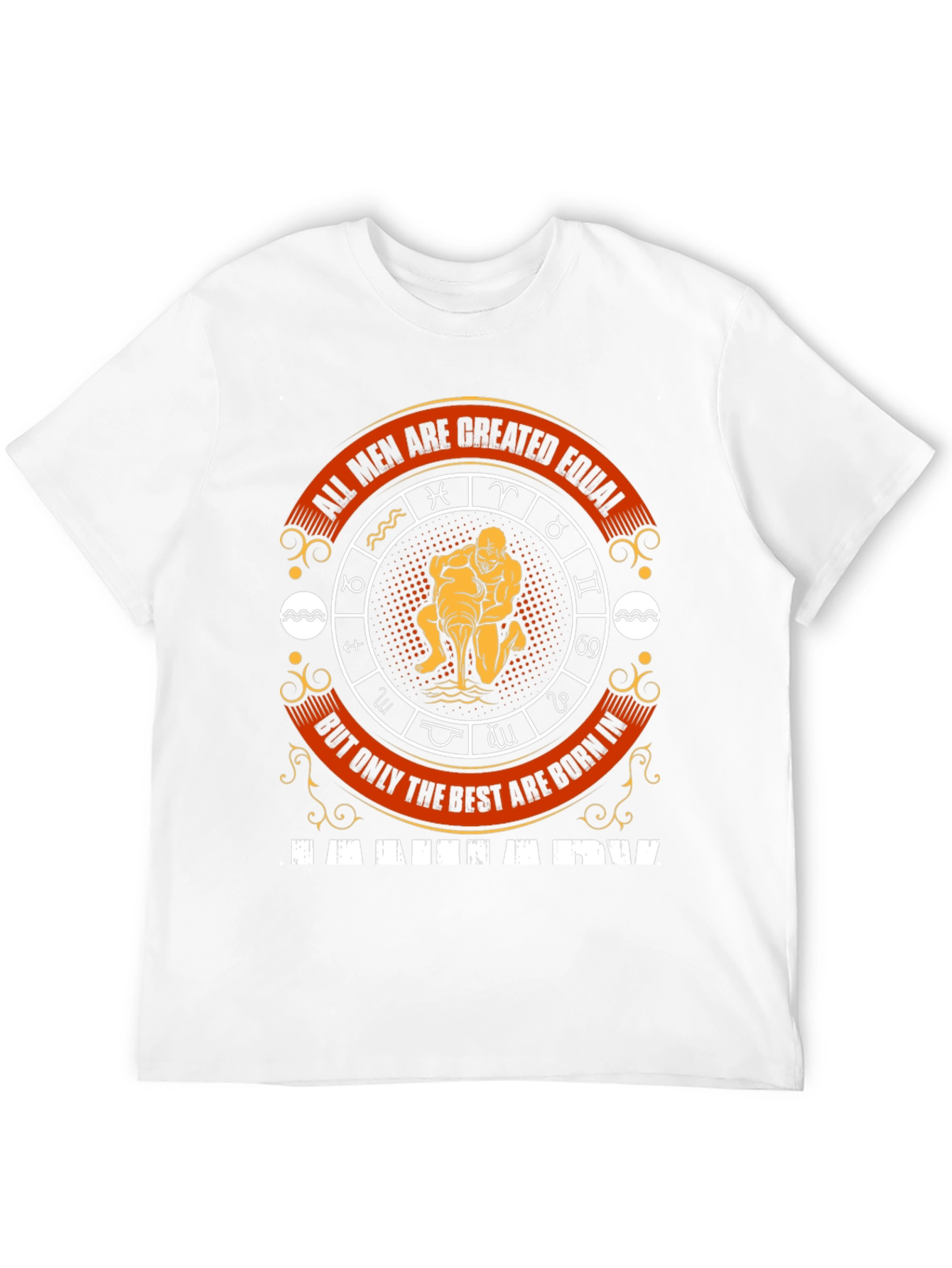 Aquarius Zodiac Sign Mens T-Shirt