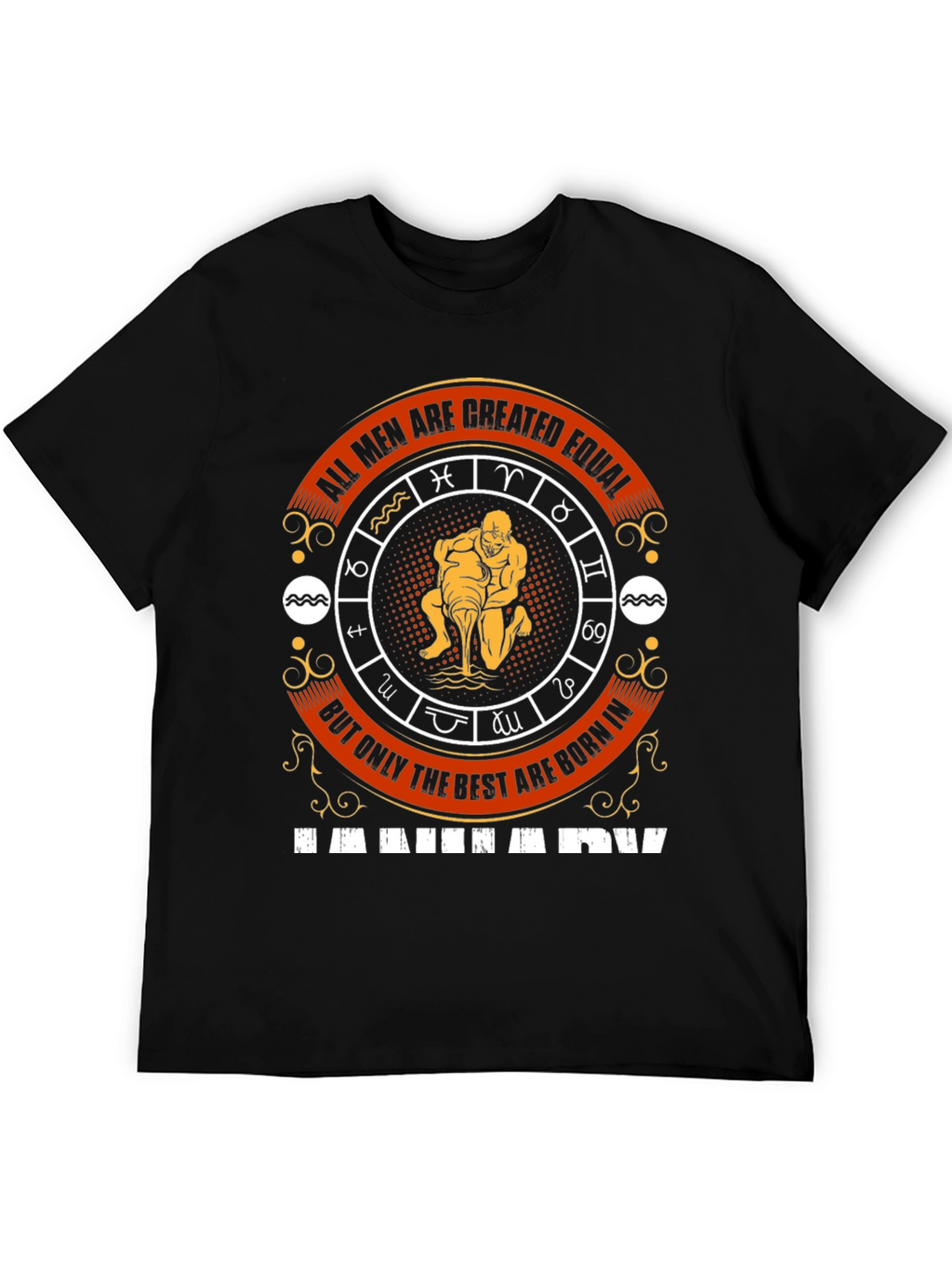 Aquarius Zodiac Sign Mens T-Shirt