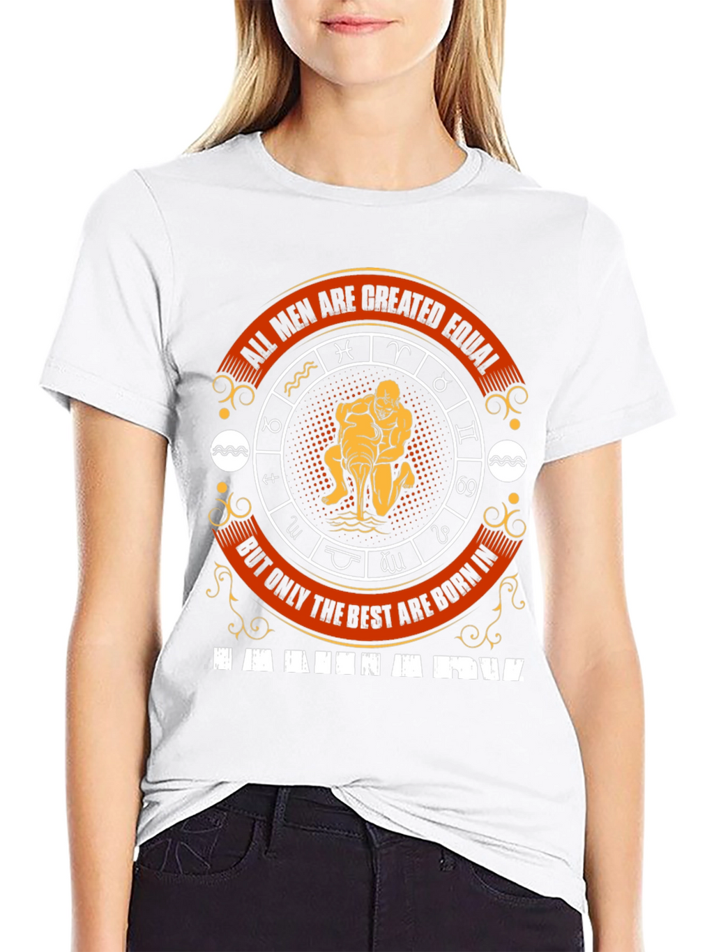 Aquarius Zodiac Sign Mens T-Shirt