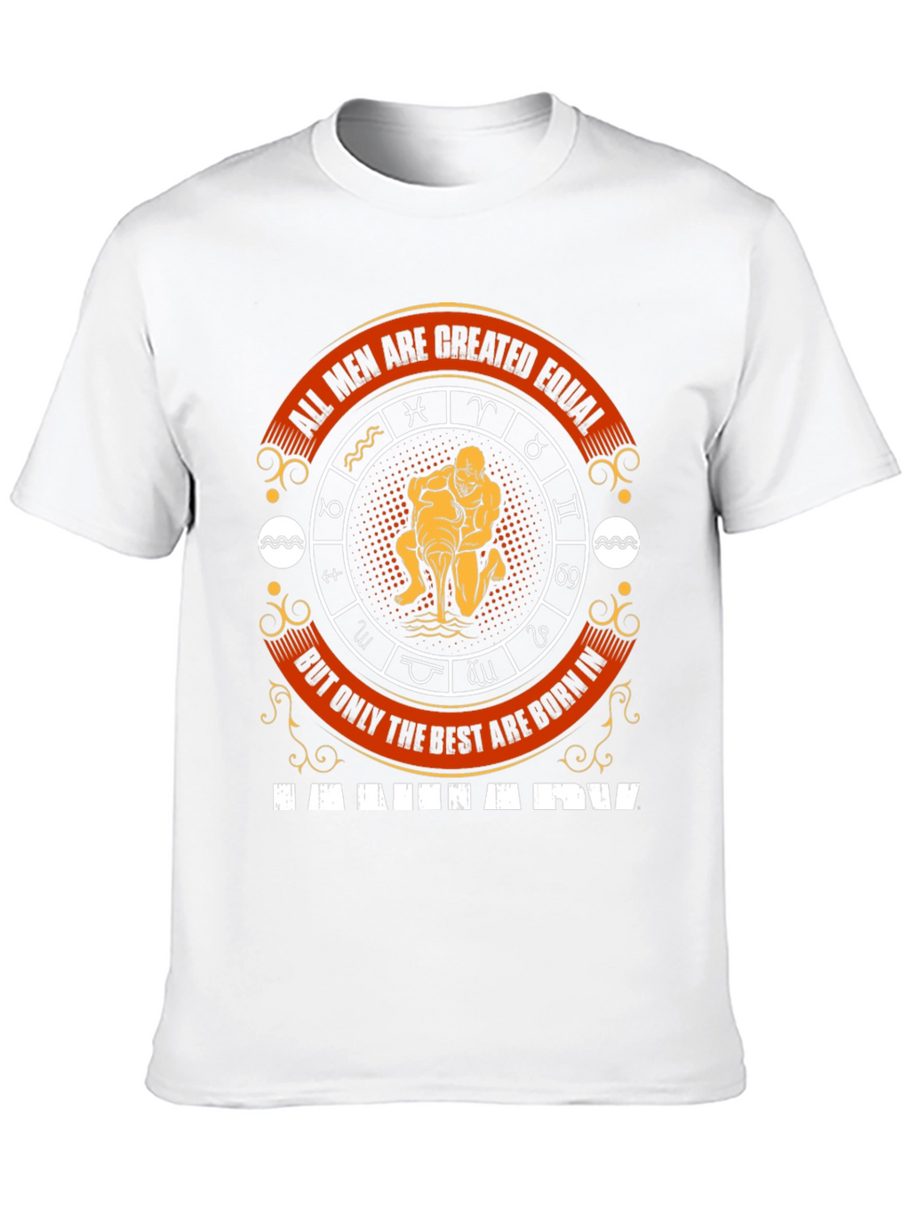 Aquarius Zodiac Sign Mens T-Shirt