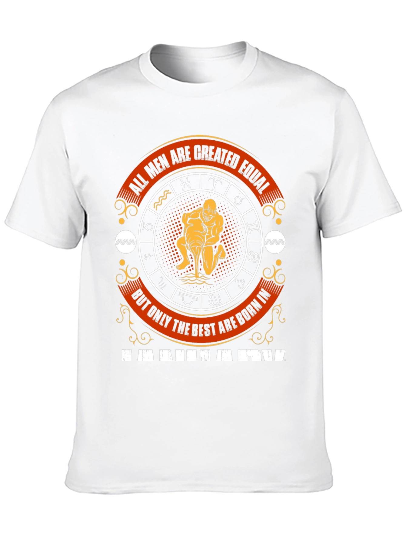Aquarius Zodiac Sign Mens T-Shirt