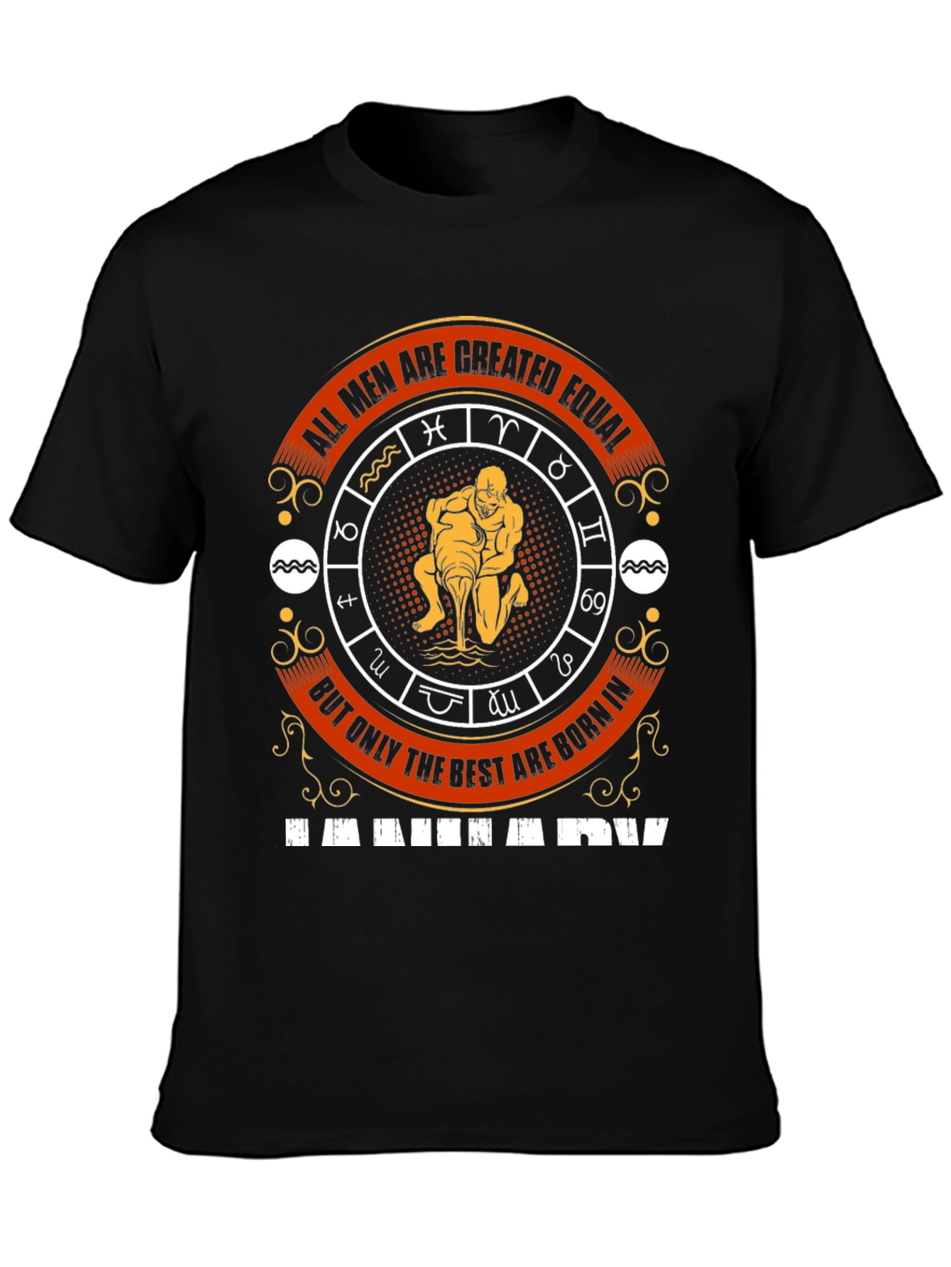 Aquarius Zodiac Sign Mens T-Shirt