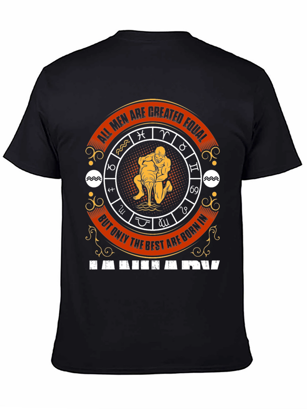 Aquarius Zodiac Sign Mens T-Shirt