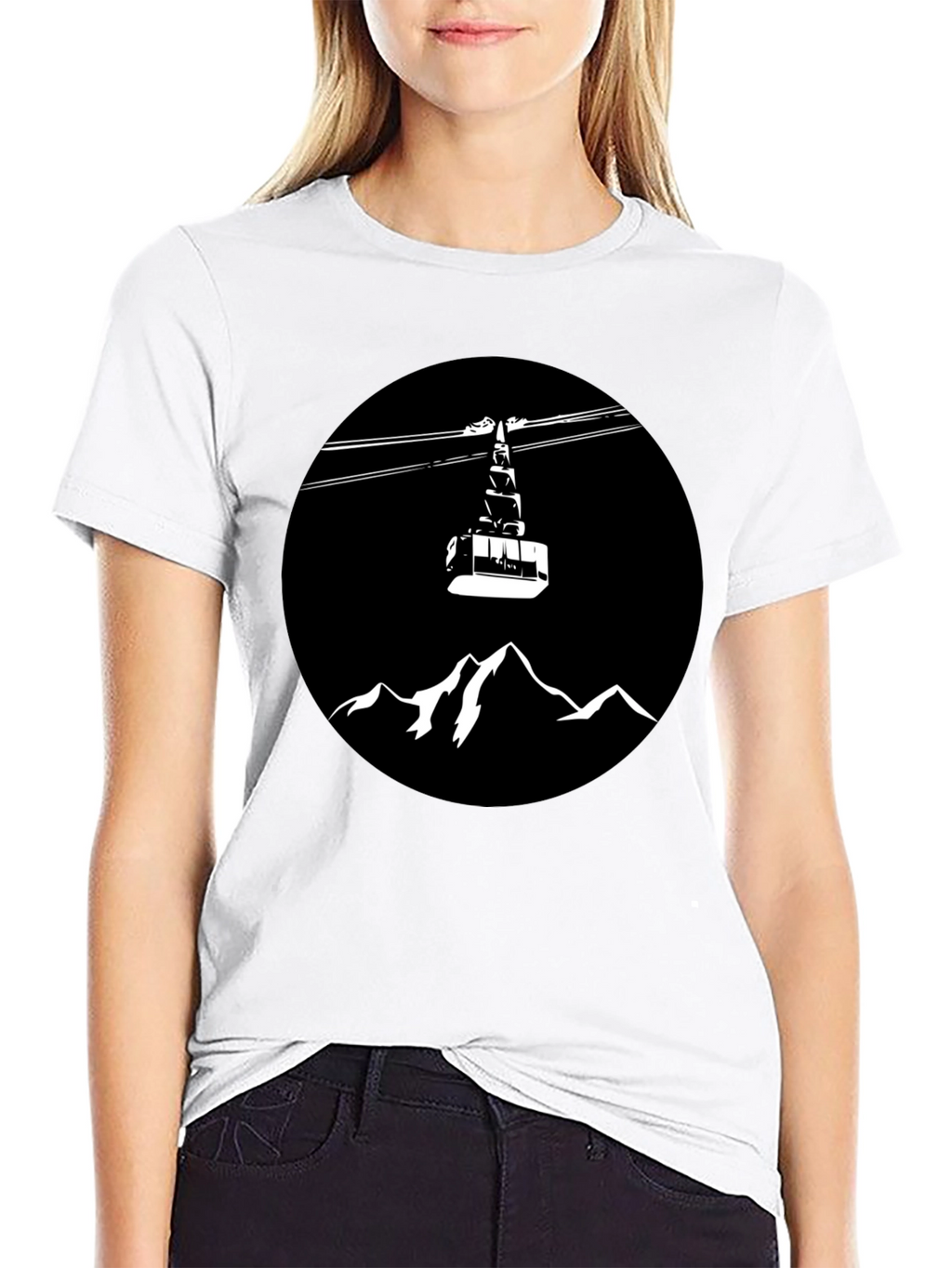 Mountain Cable Car Graphic Tee