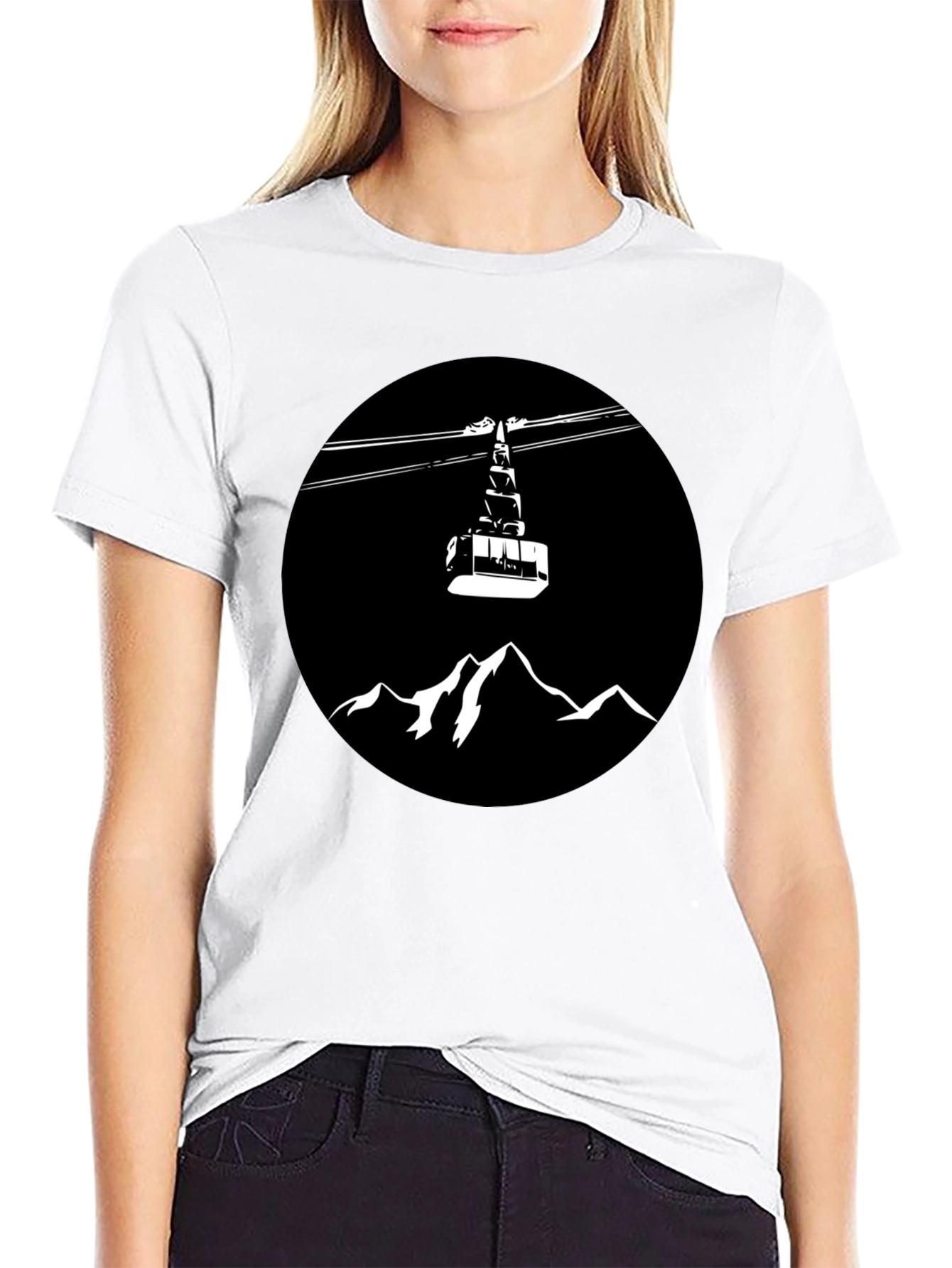 Mountain Cable Car Graphic Tee