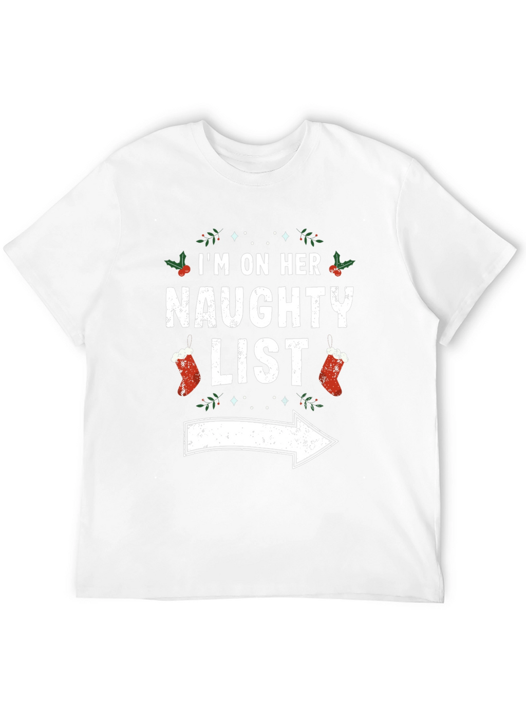 Naughty List Christmas Graphic Tee