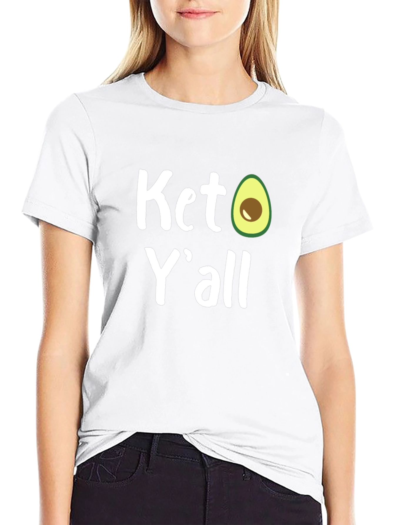 Keto Yall Avocado Graphic T-Shirt