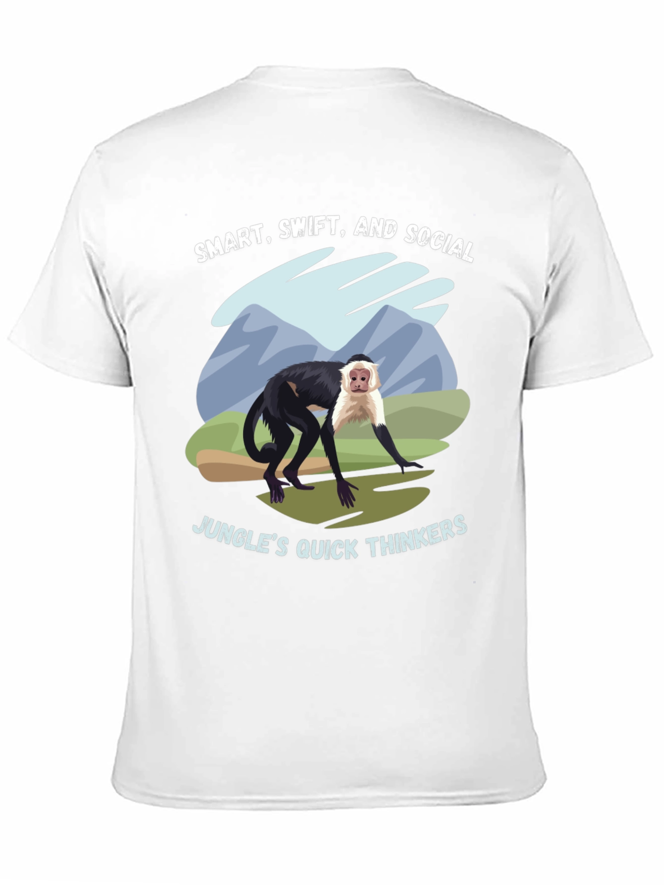 Smart Swift and Social Monkey Graphic T-Shirt