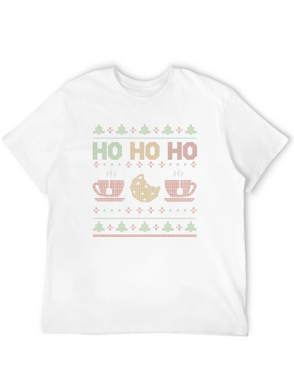 Festive Christmas Ho Ho Ho Graphic T-Shirt