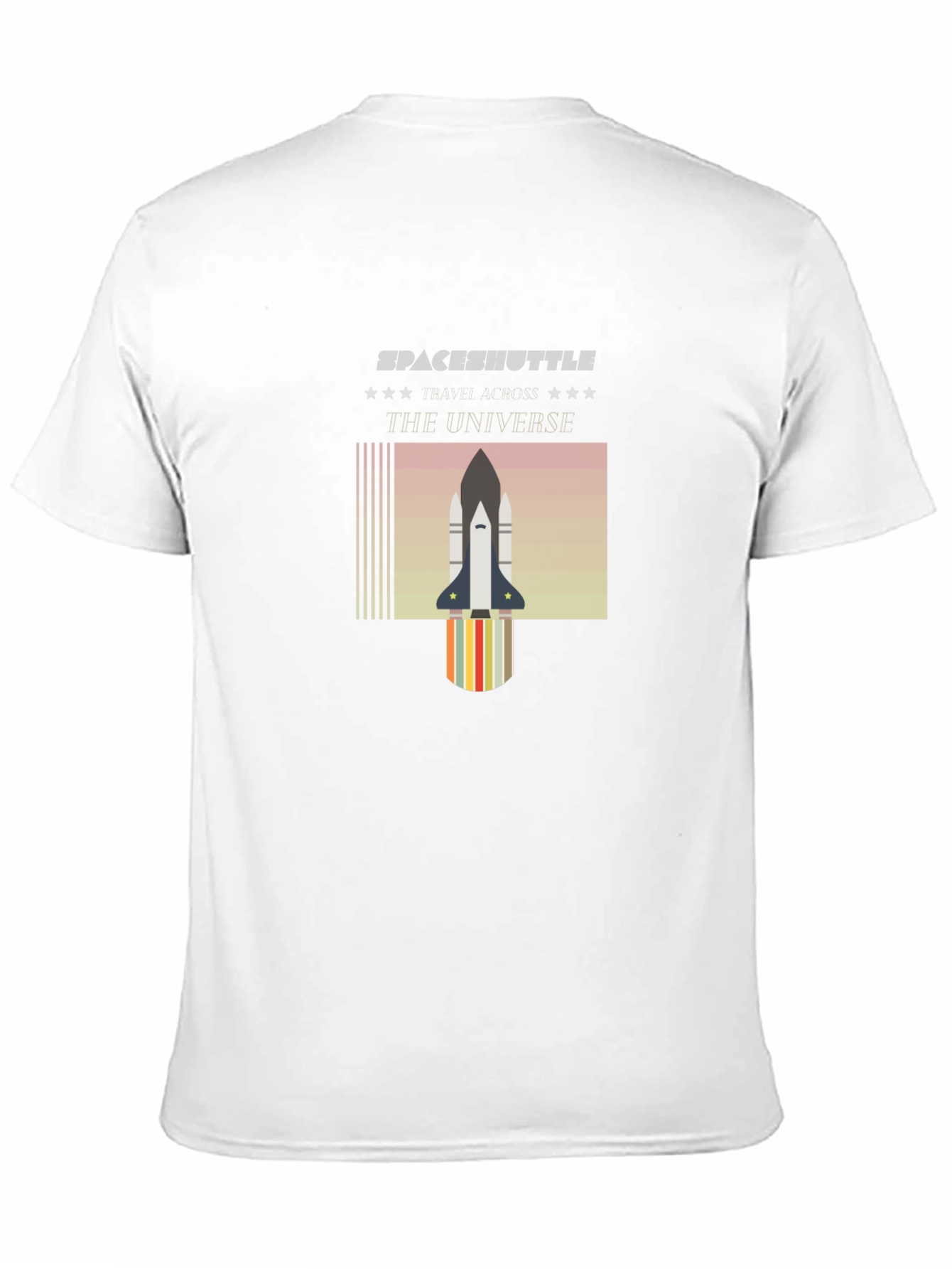 Space Shuttle Universe Graphic T-Shirt - Black