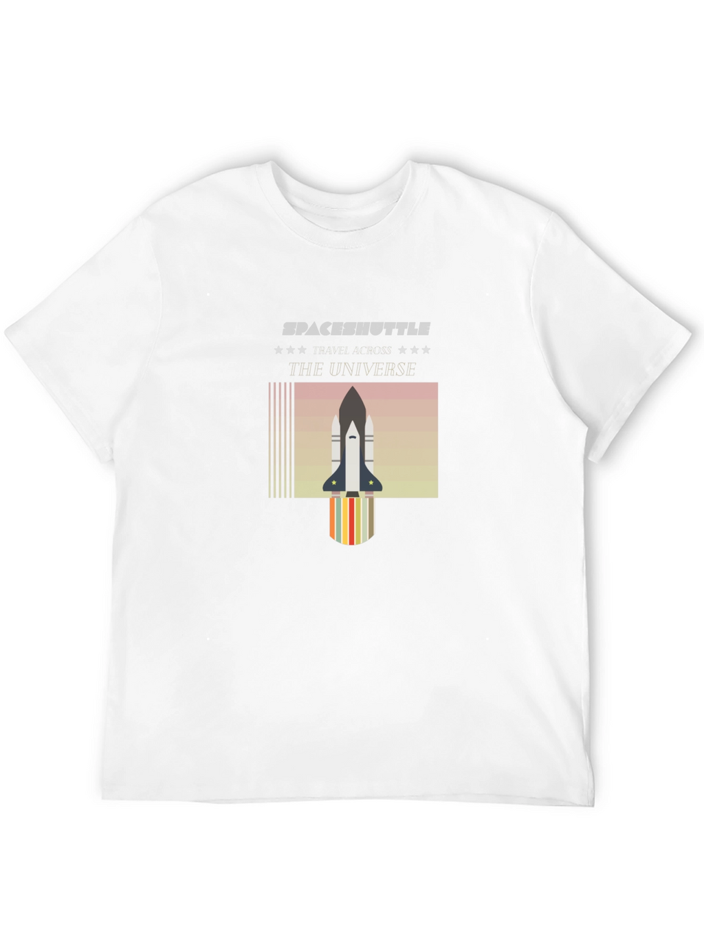 Space Shuttle Universe Graphic T-Shirt - Black