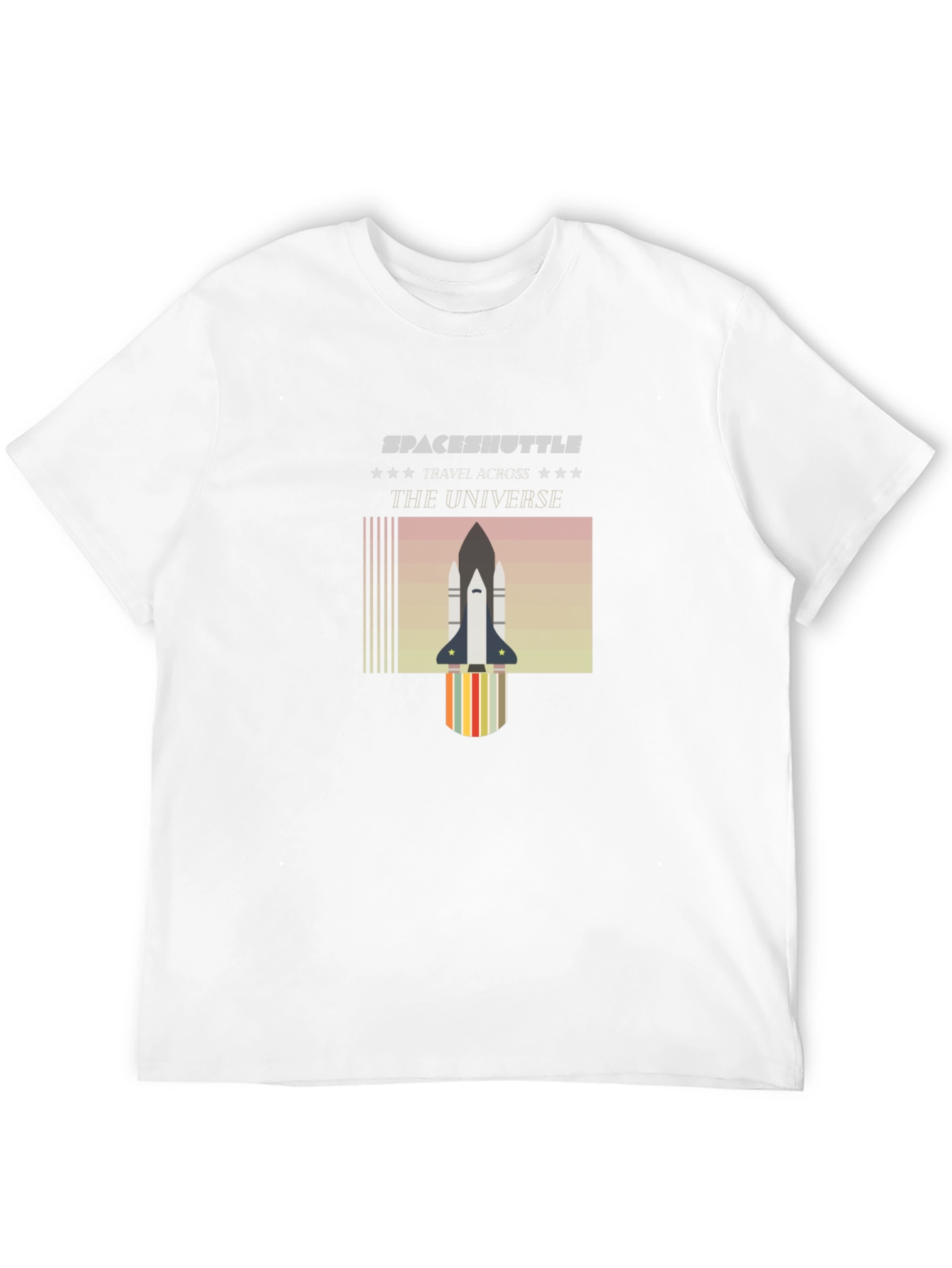 Space Shuttle Universe Graphic T-Shirt - Black
