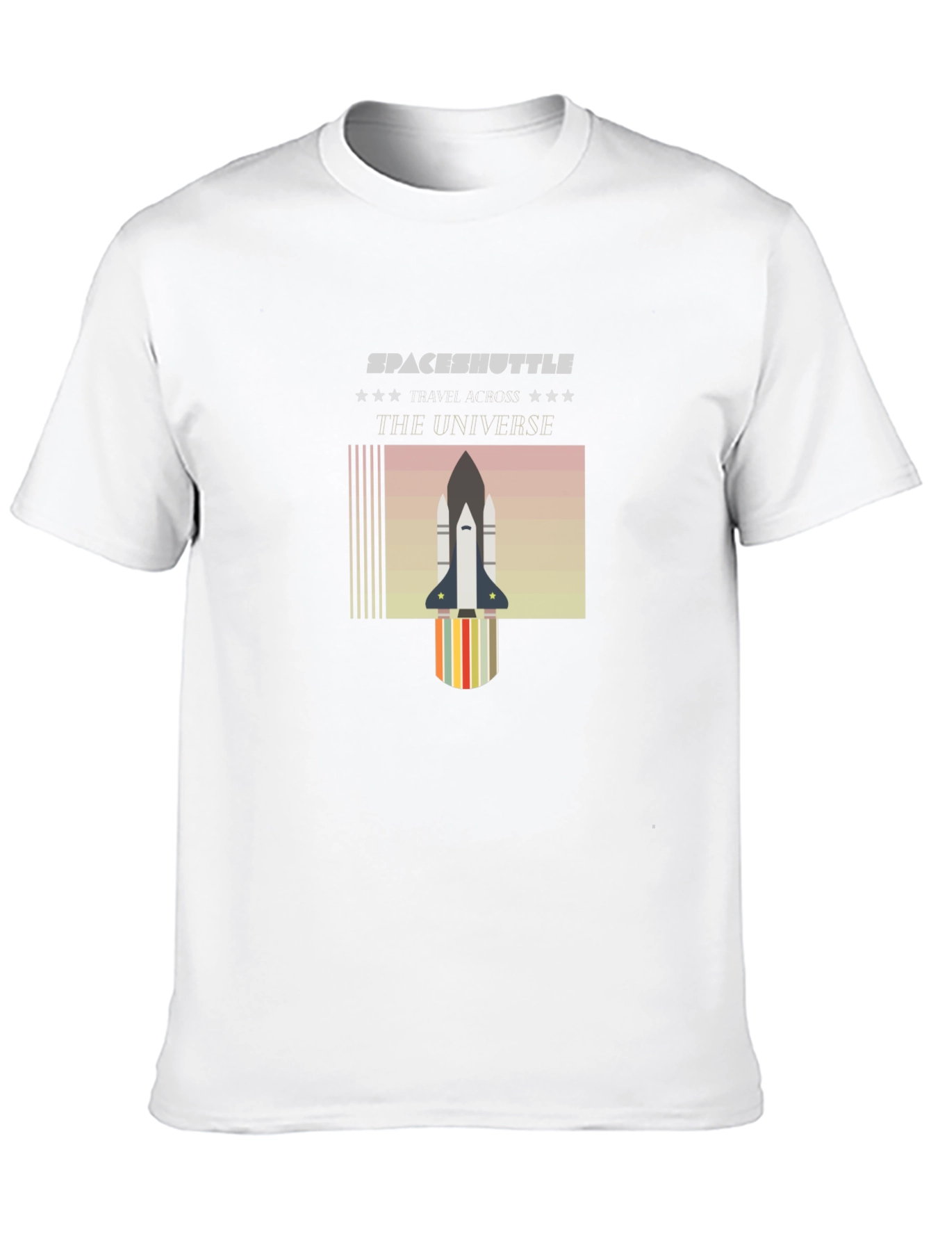 Space Shuttle Universe Graphic T-Shirt - Black