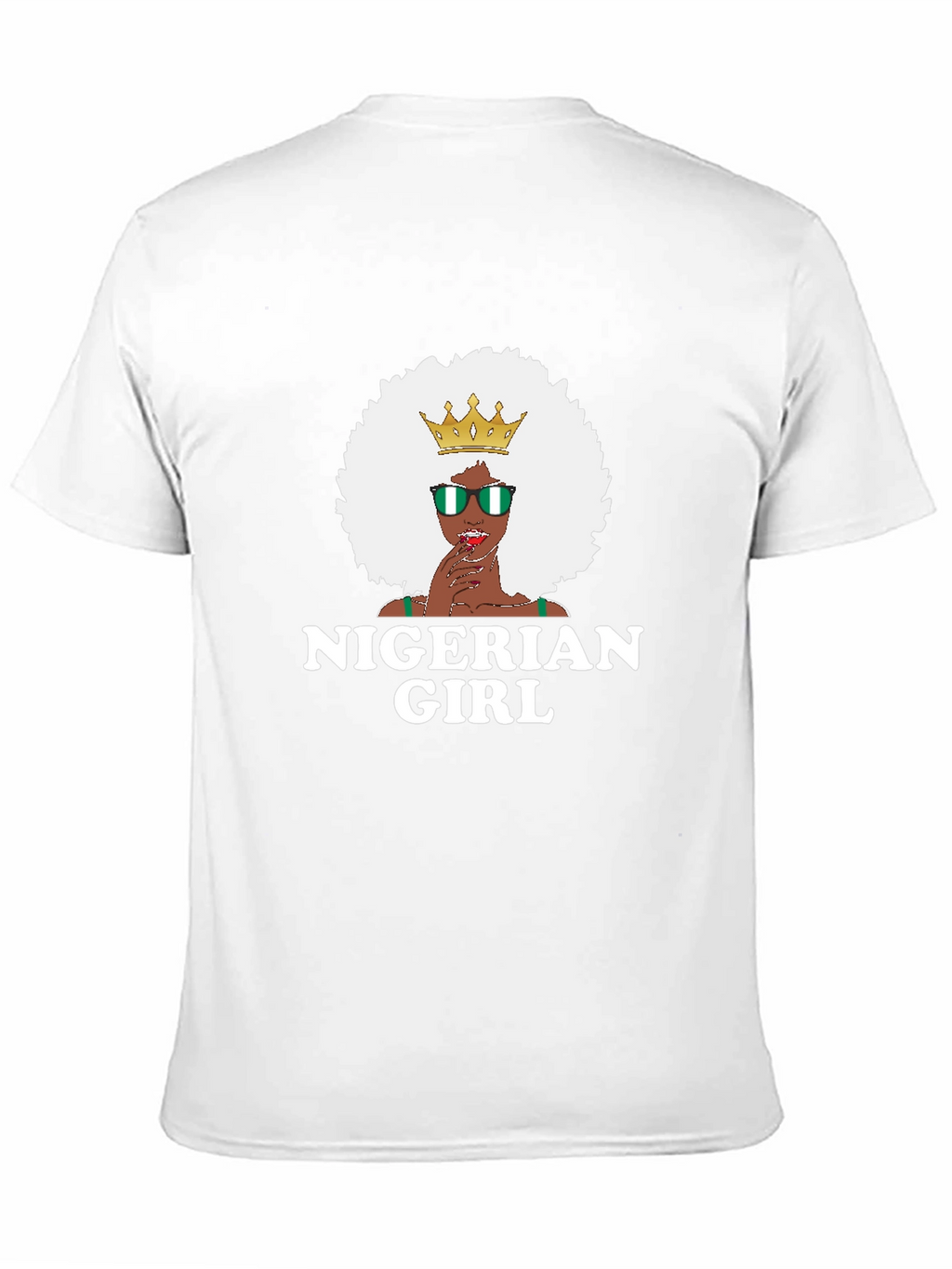 Nigerian Girl T-Shirt - Black Cotton Tee