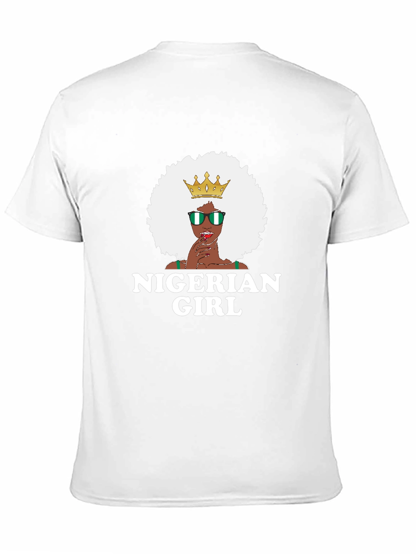 Nigerian Girl T-Shirt - Black Cotton Tee