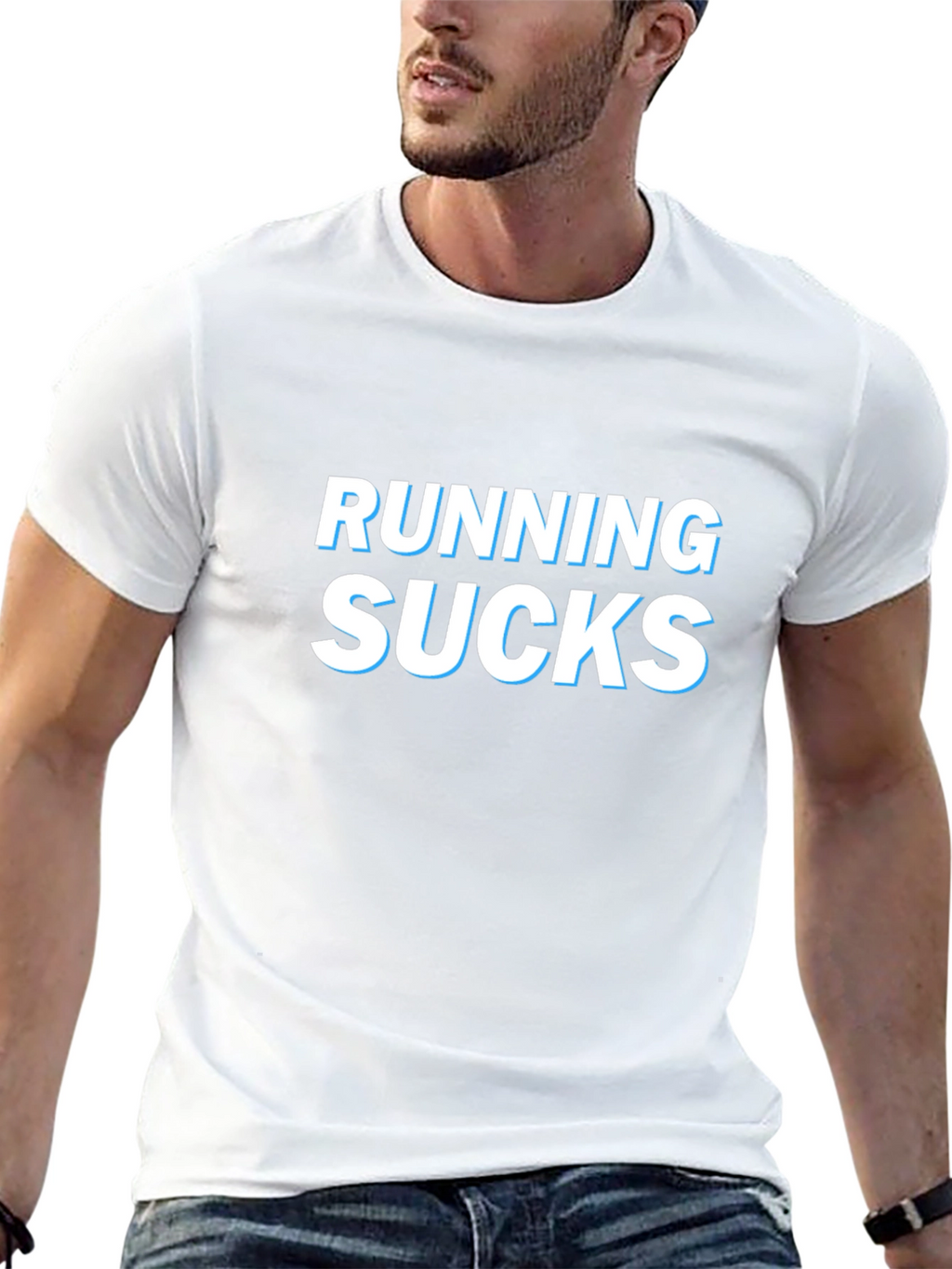 Running Sucks Graphic T-Shirt - Comfortable Everyday Wear
