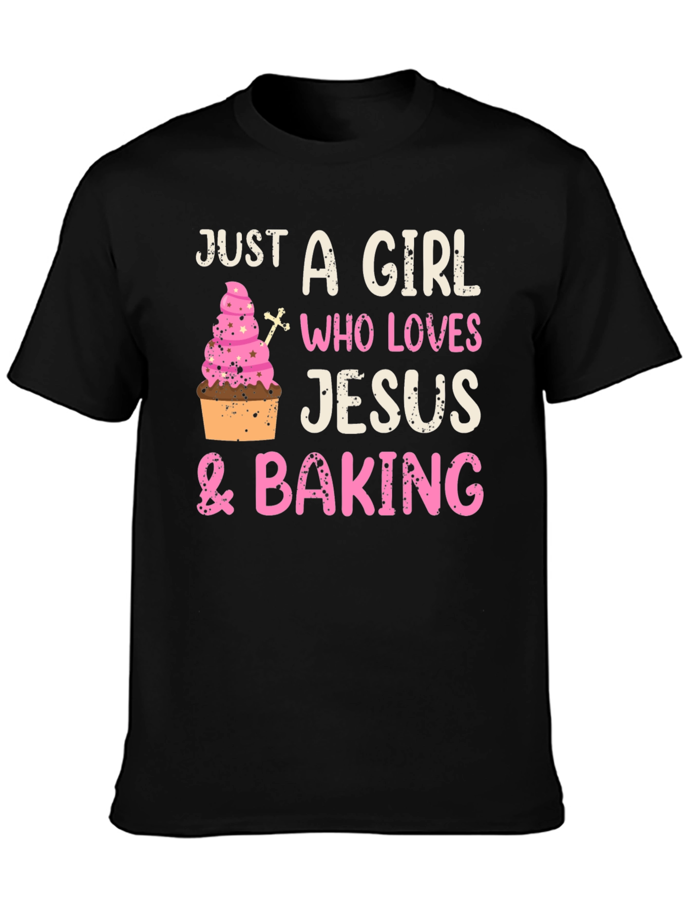 Girl Who Loves Jesus & Baking T-Shirt