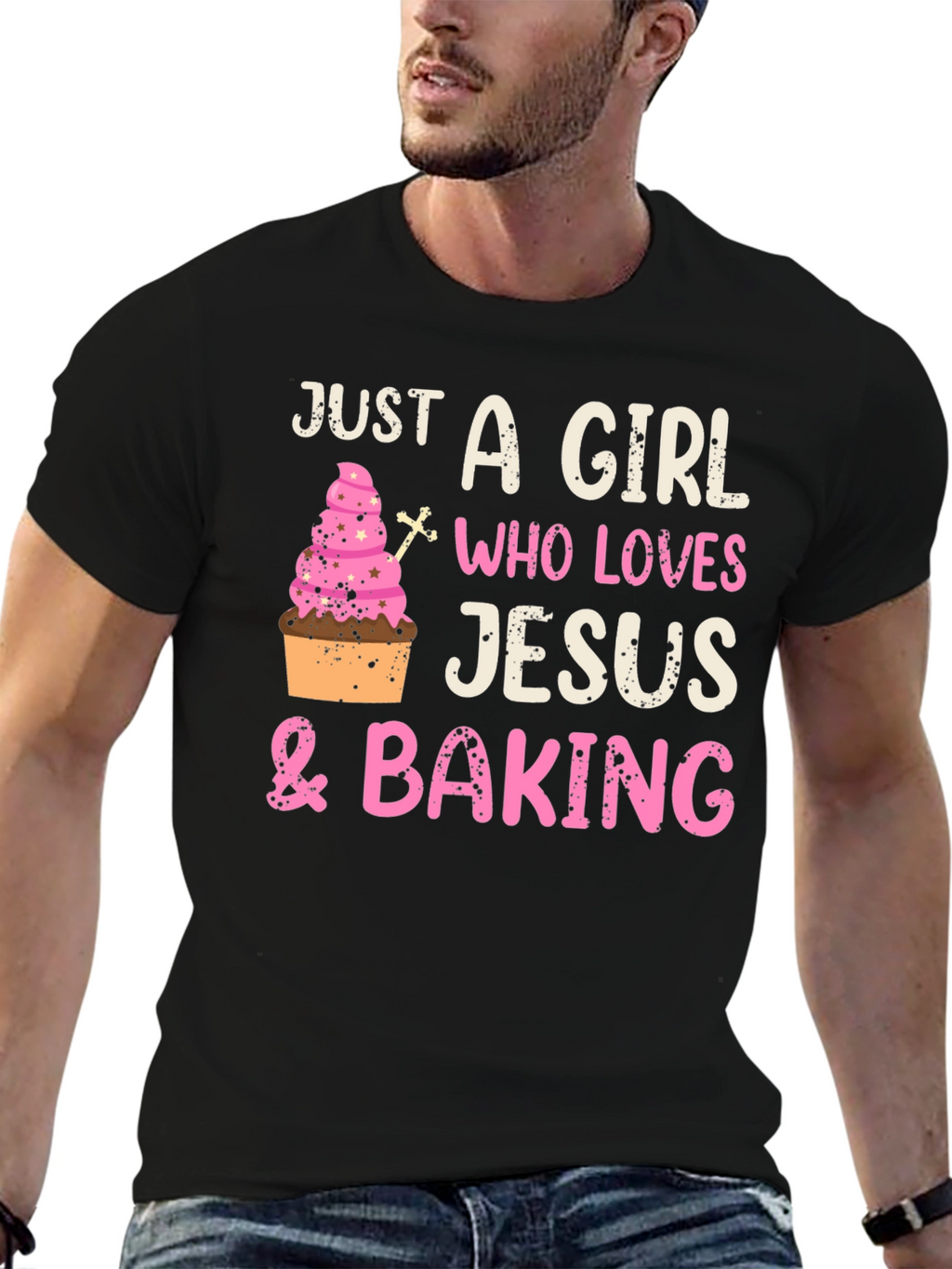 Girl Who Loves Jesus & Baking T-Shirt