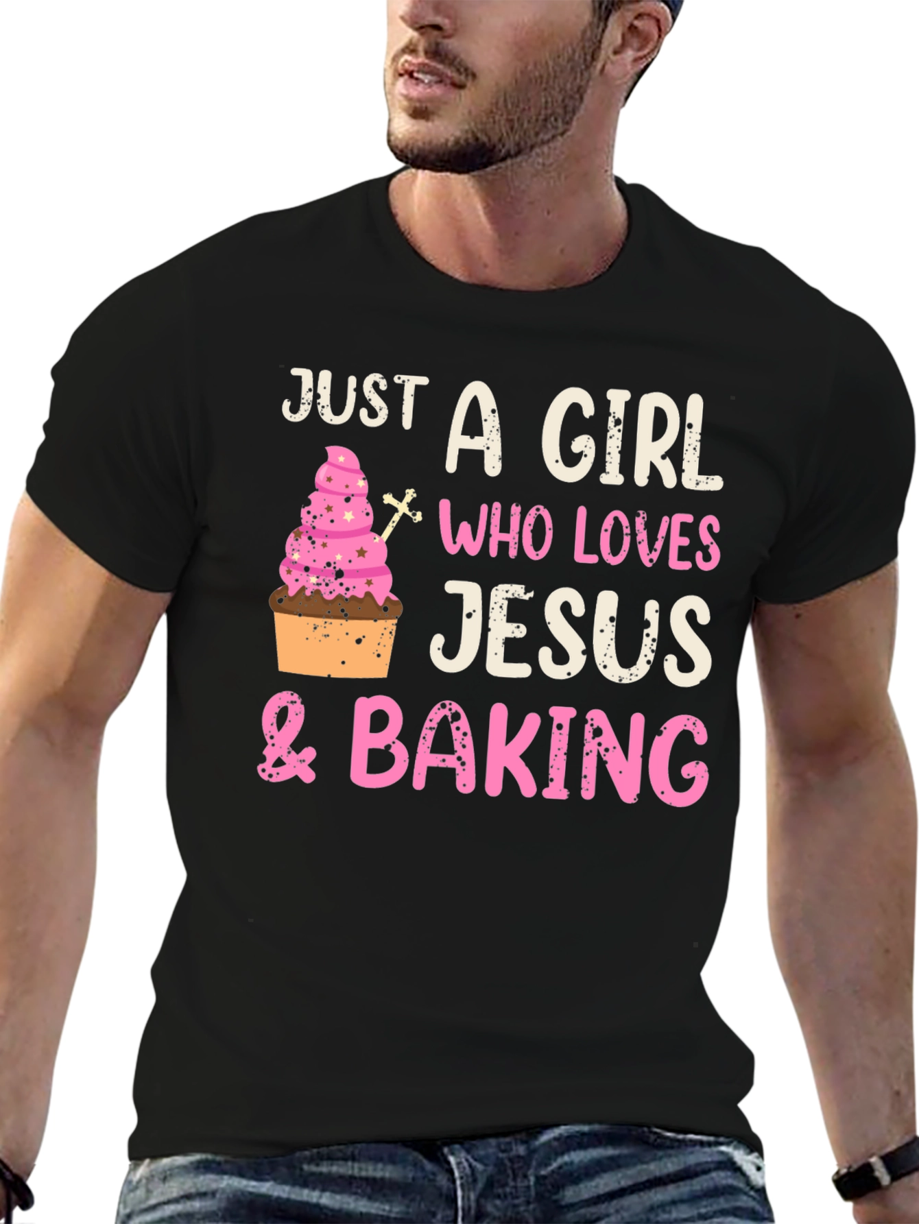Girl Who Loves Jesus & Baking T-Shirt