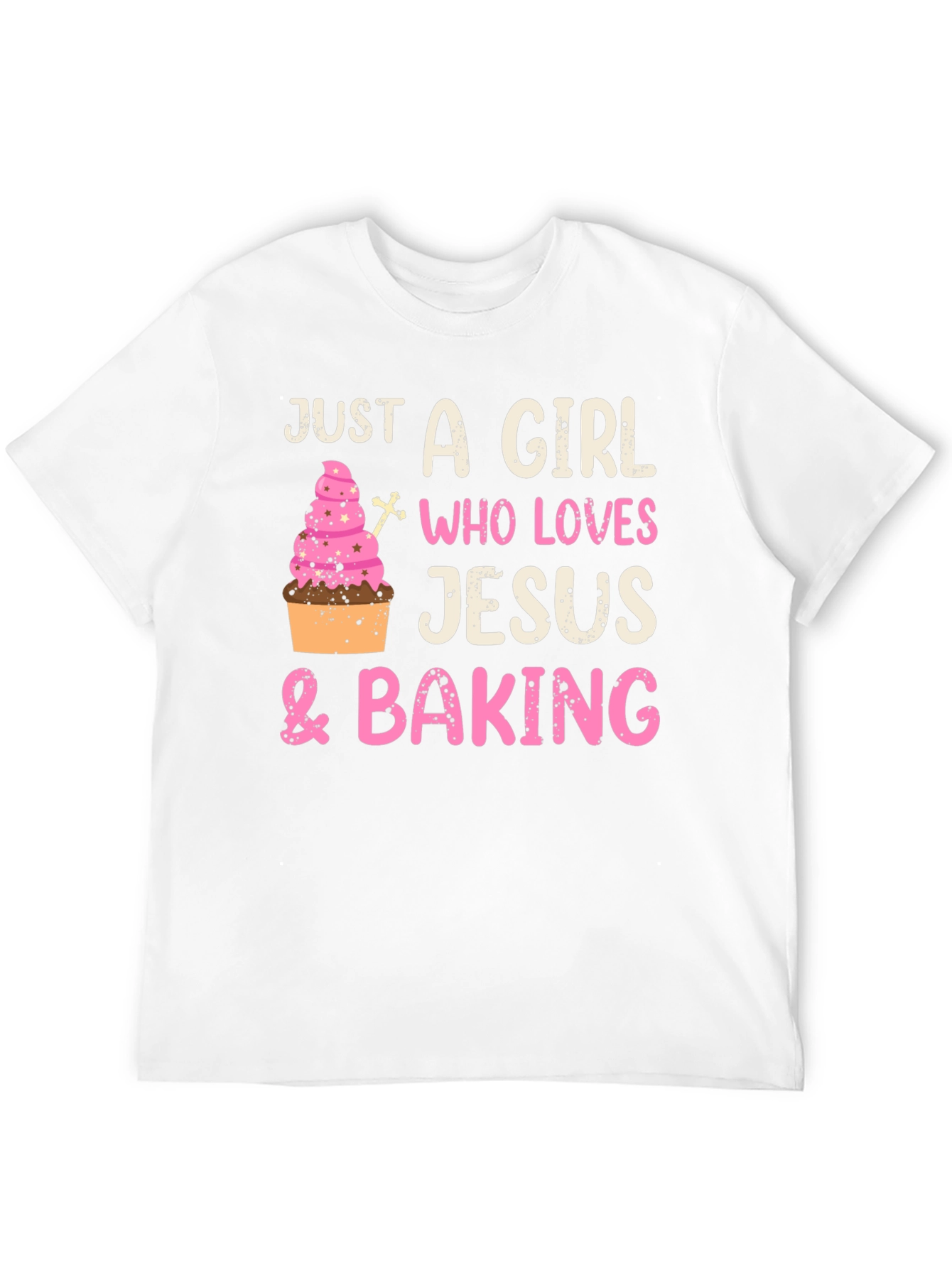 Girl Who Loves Jesus & Baking T-Shirt