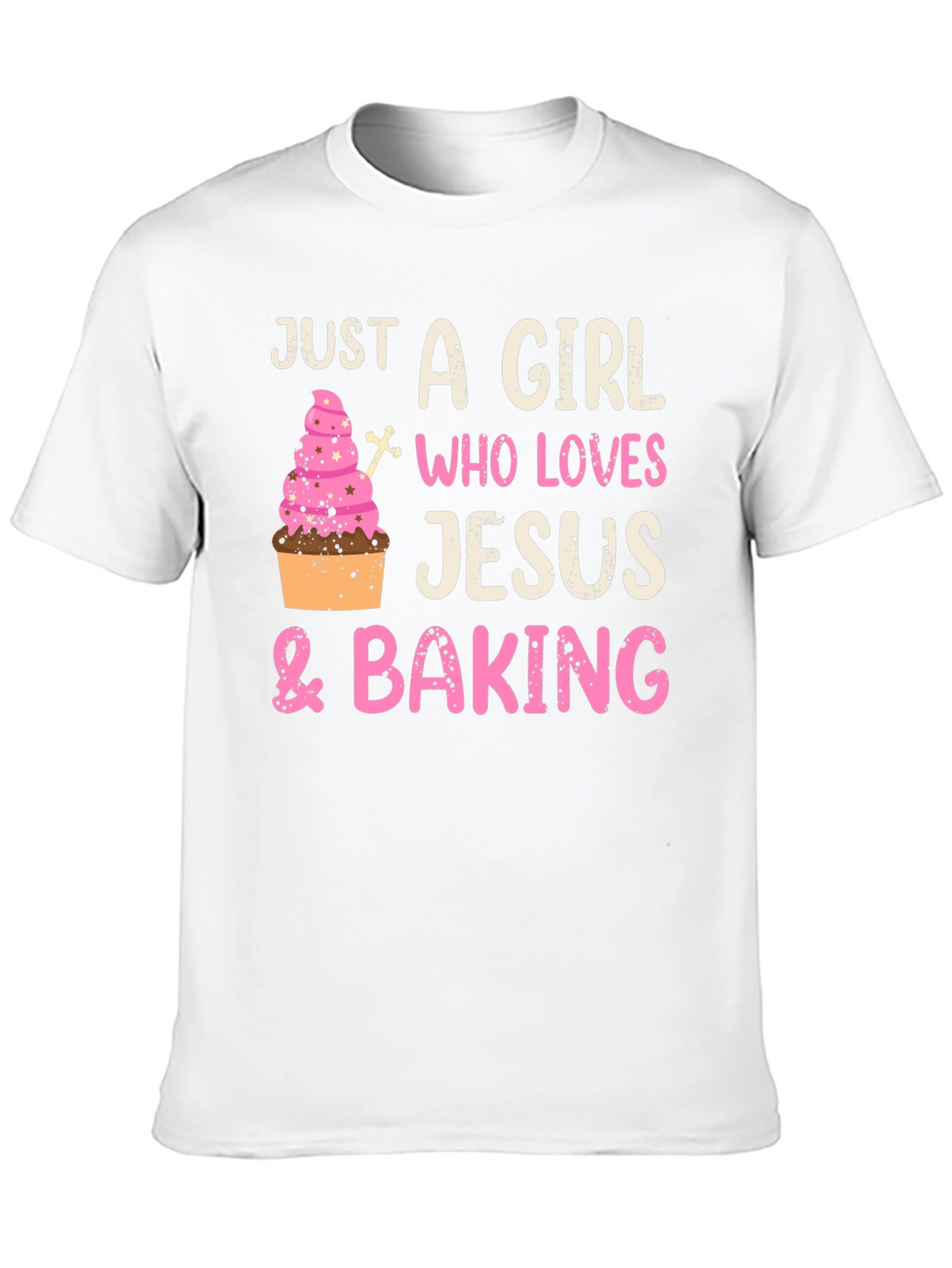 Girl Who Loves Jesus & Baking T-Shirt