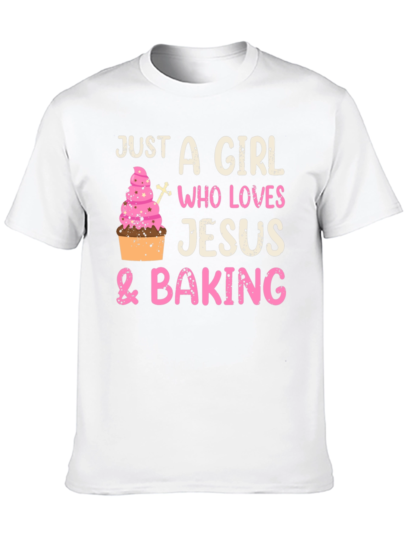 Girl Who Loves Jesus & Baking T-Shirt