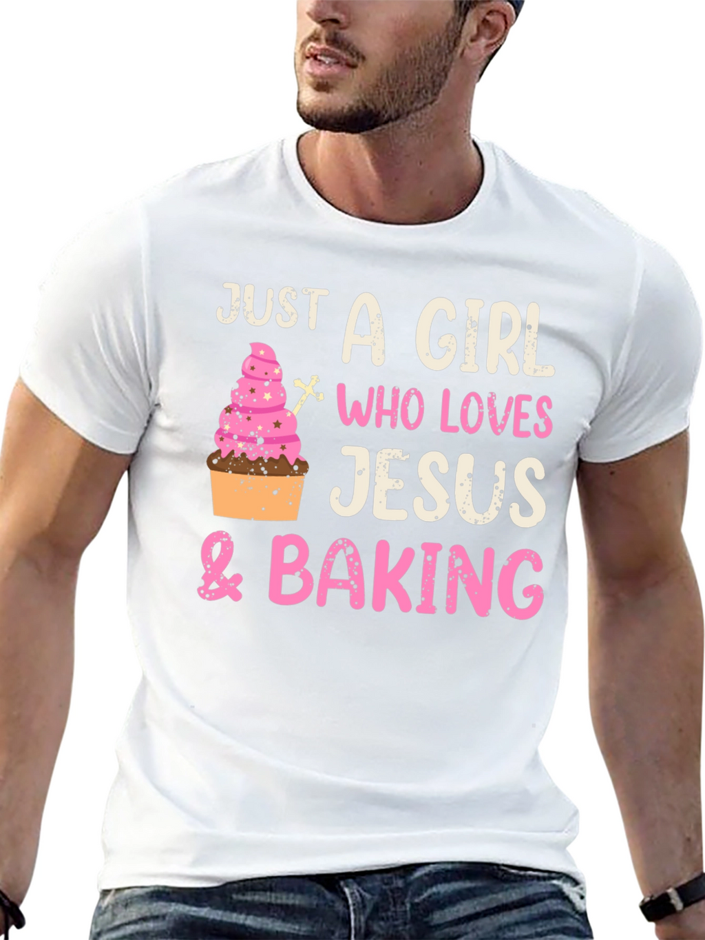 Girl Who Loves Jesus & Baking T-Shirt