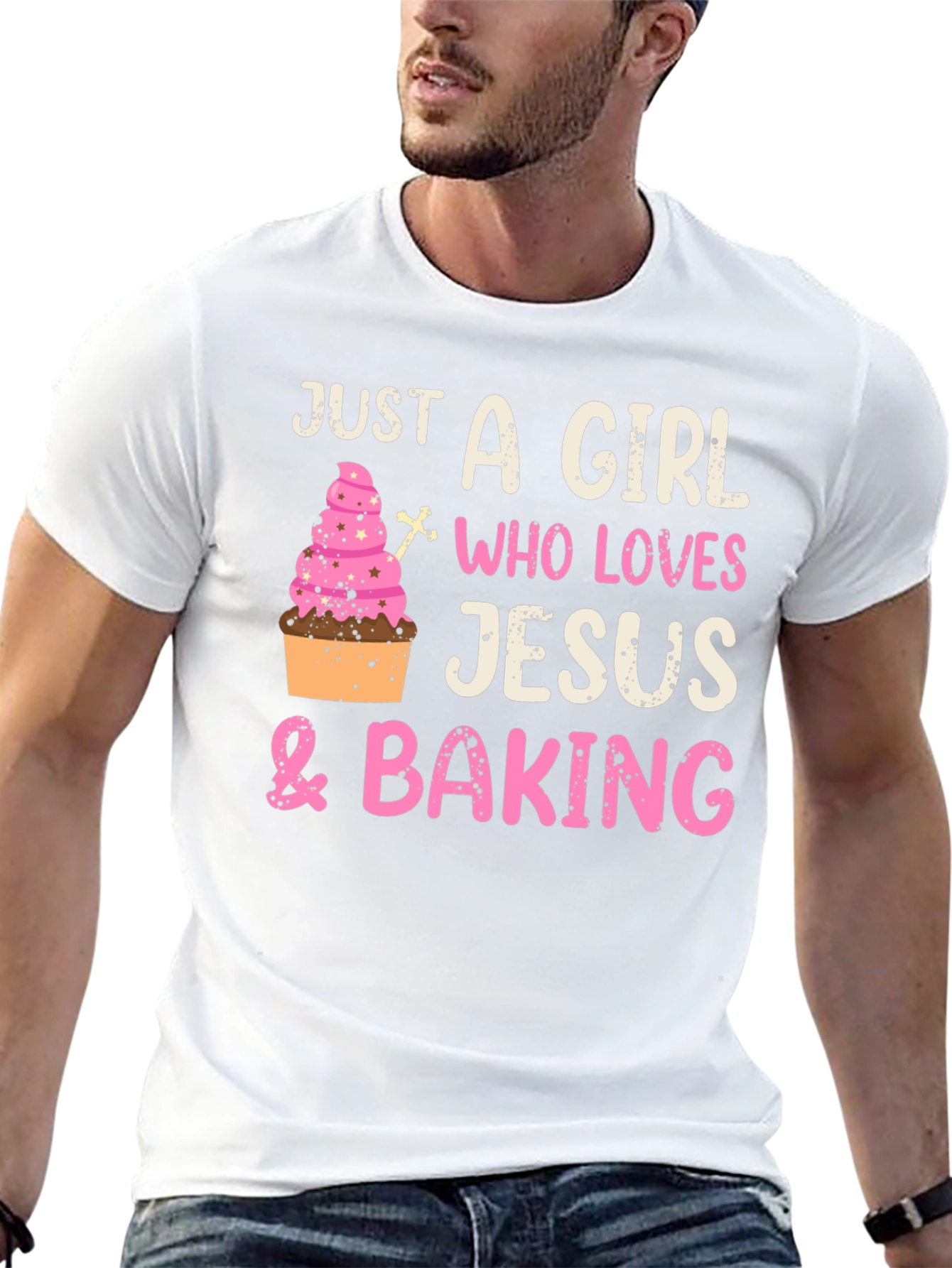 Girl Who Loves Jesus & Baking T-Shirt