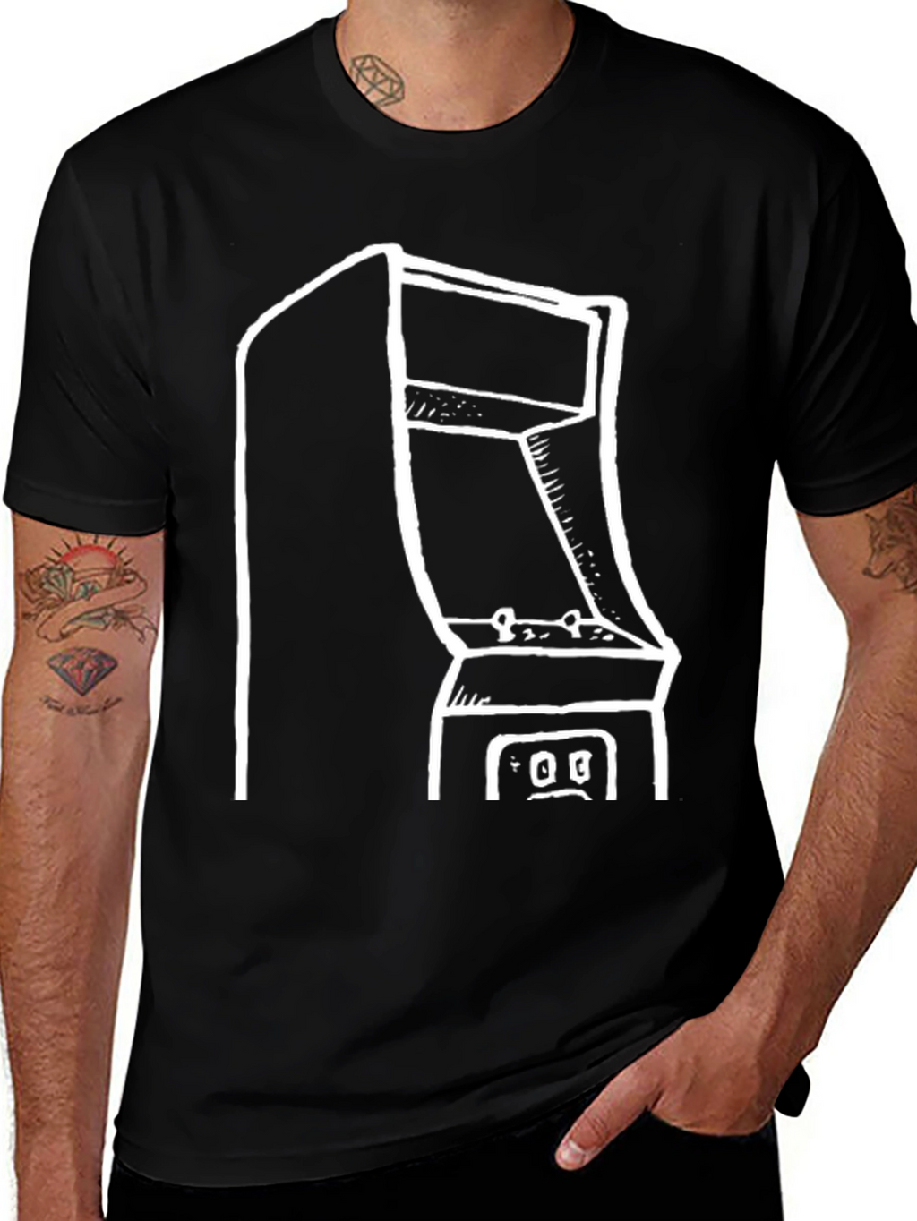 Arcade Game T-Shirt - Retro Gamer Style