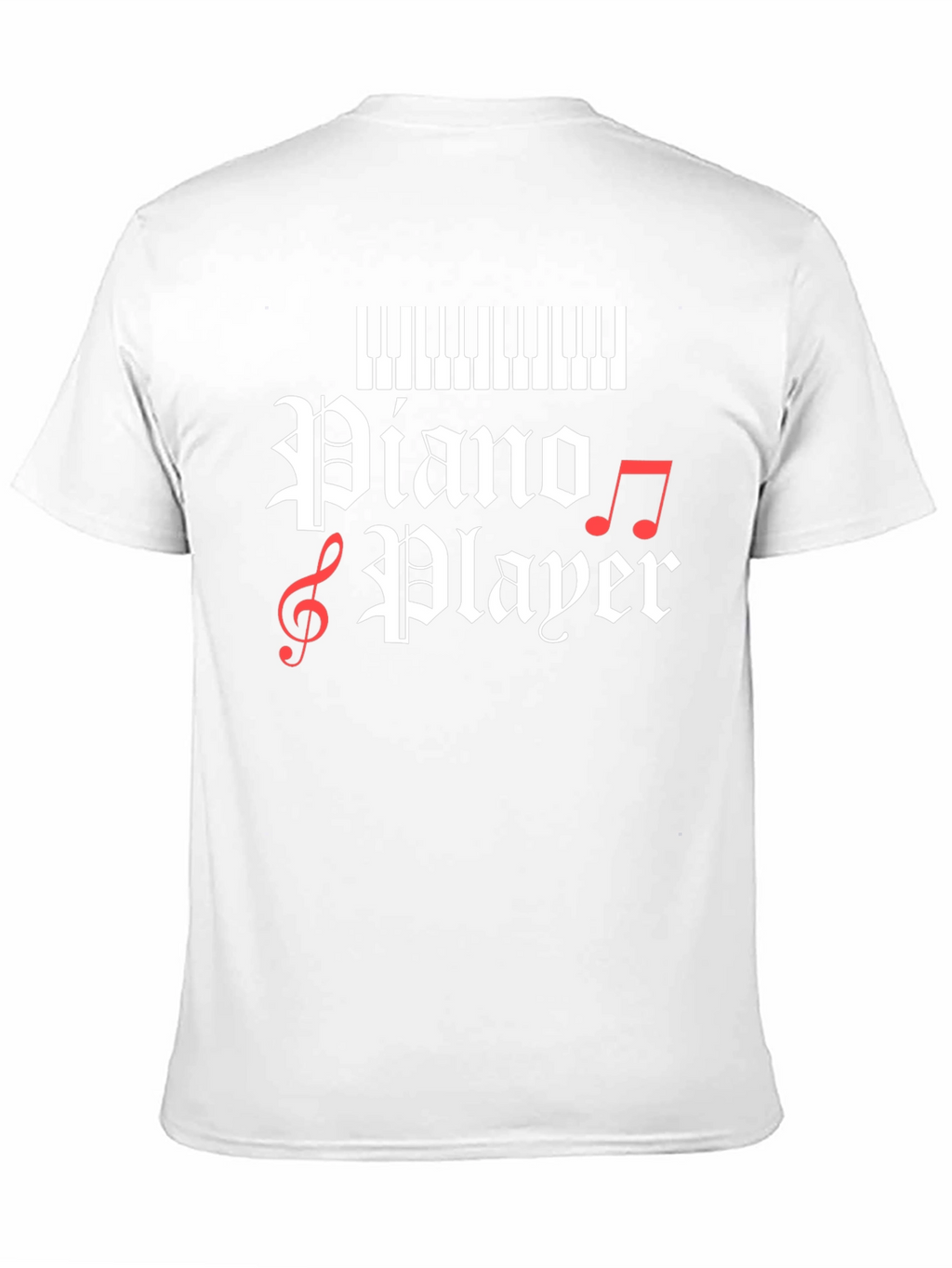 Piano Player Graphic T-Shirt - Black