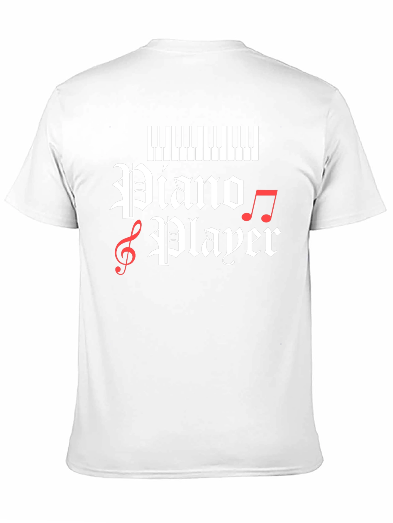 Piano Player Graphic T-Shirt - Black