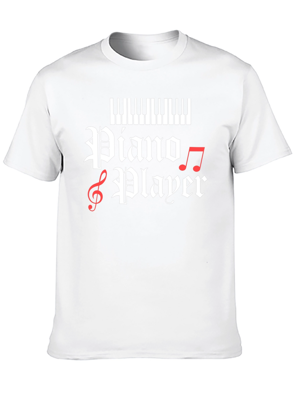 Piano Player Graphic T-Shirt - Black