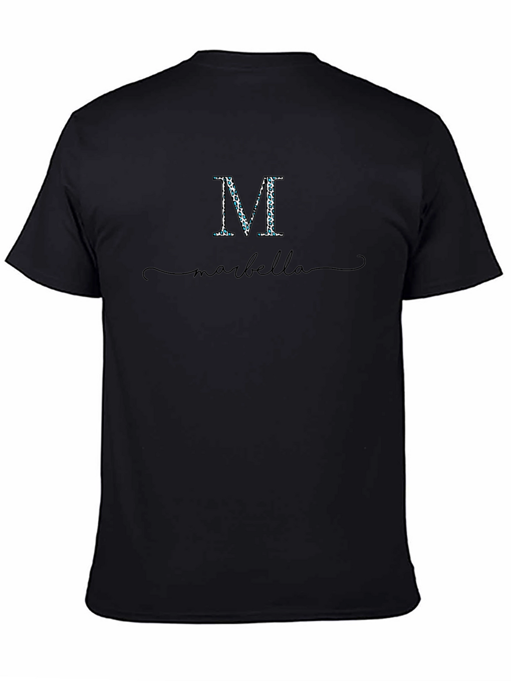 Marbella M Graphic Black T-Shirt