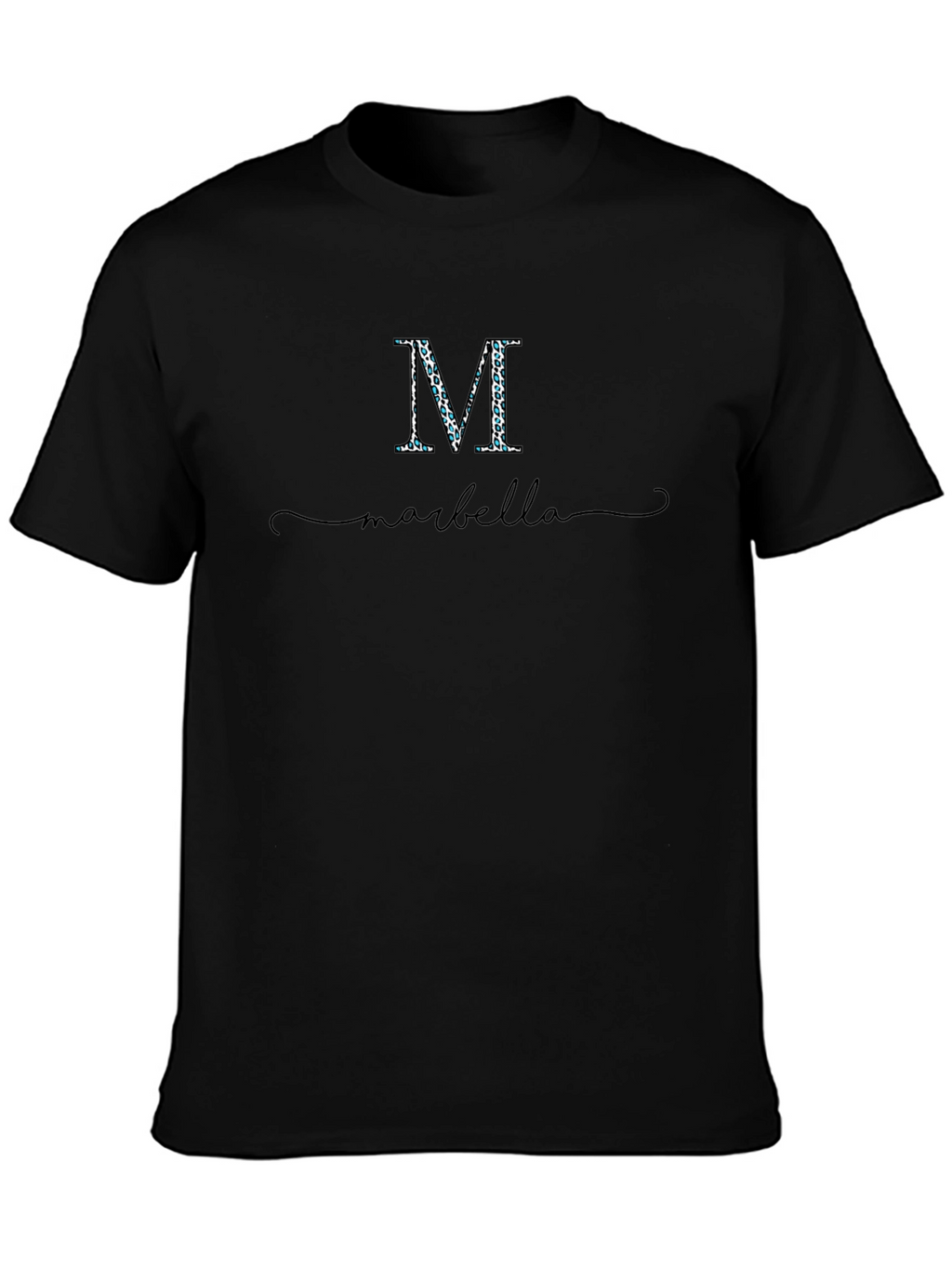 Marbella M Graphic Black T-Shirt