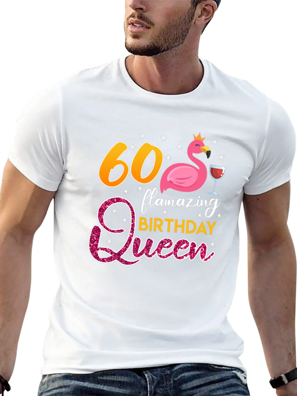 60th Birthday Flamazing Queen Graphic T-Shirt