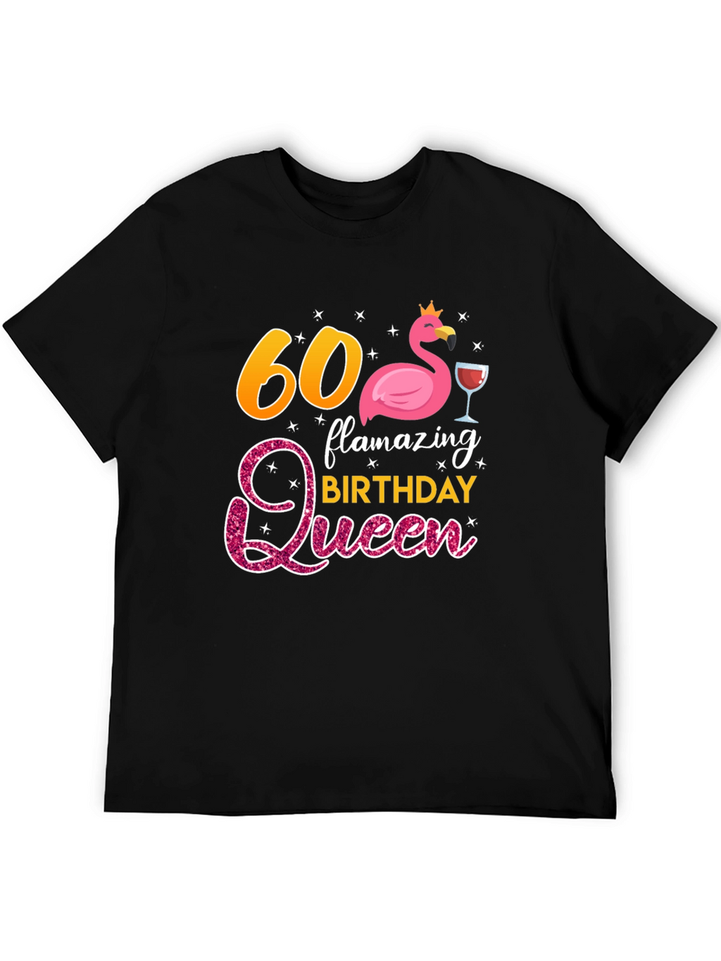 60th Birthday Flamazing Queen Graphic T-Shirt
