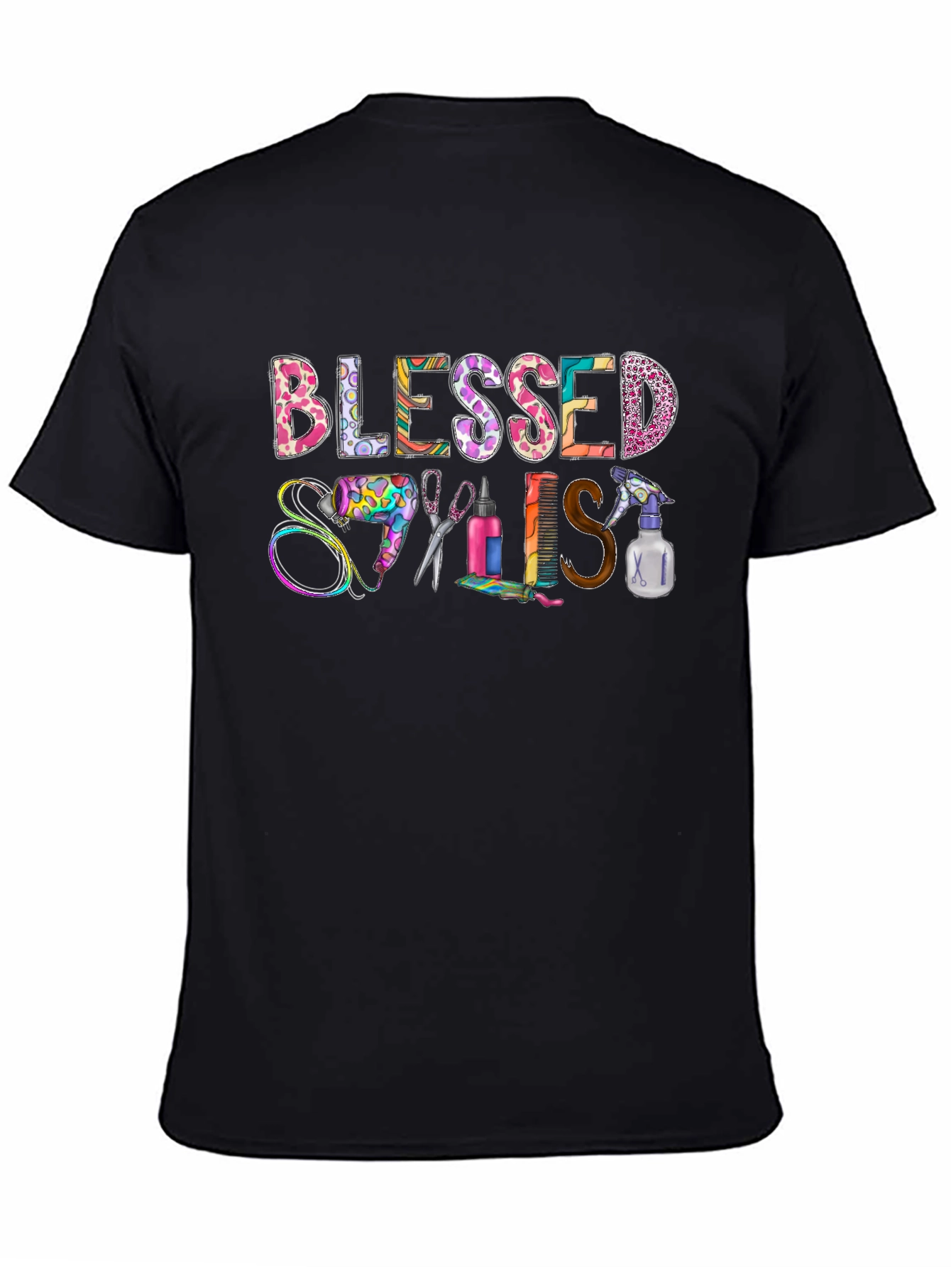 Blessed Stylist T-Shirt - Hairdresser Apparel