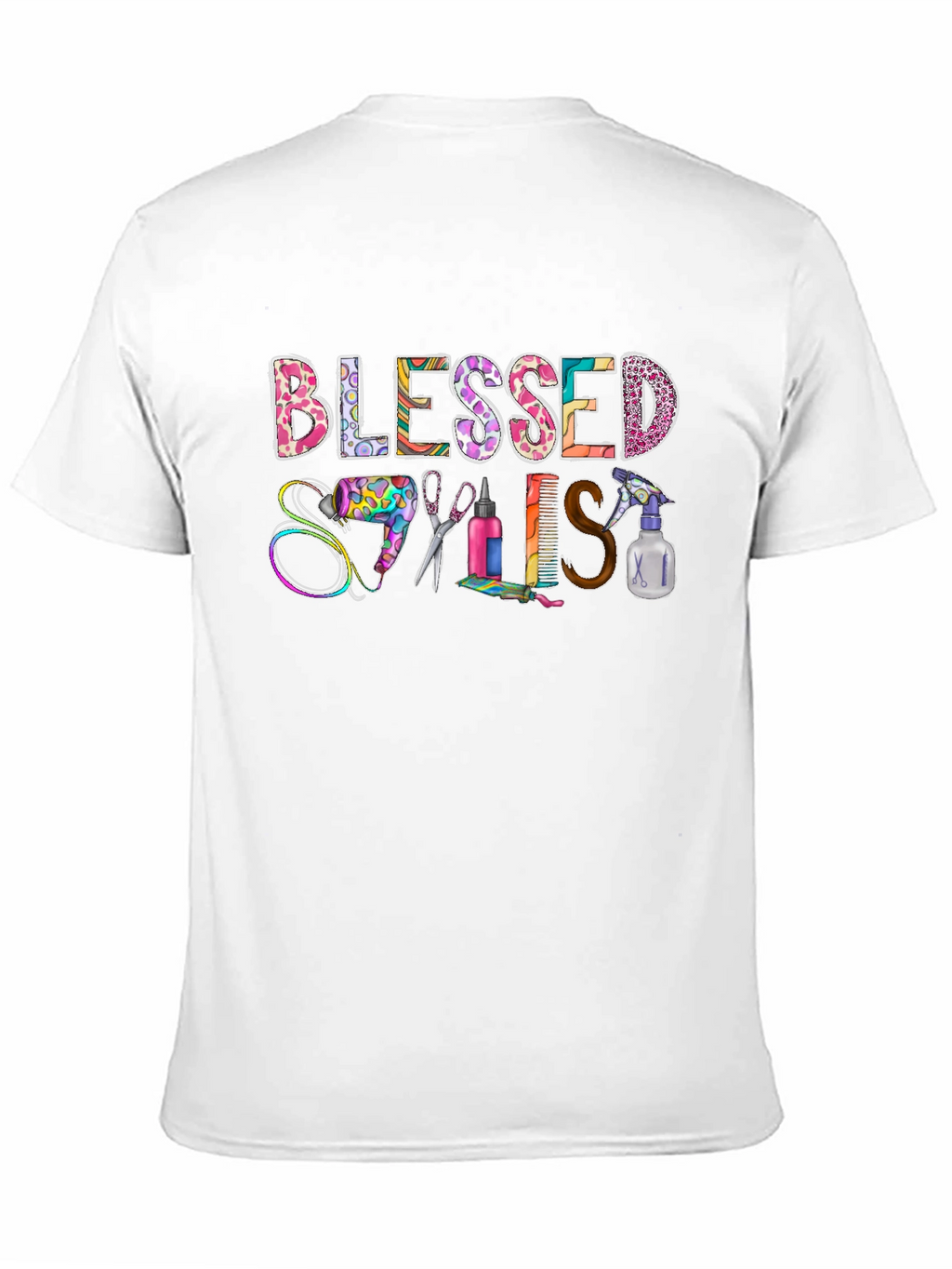Blessed Stylist T-Shirt - Hairdresser Apparel